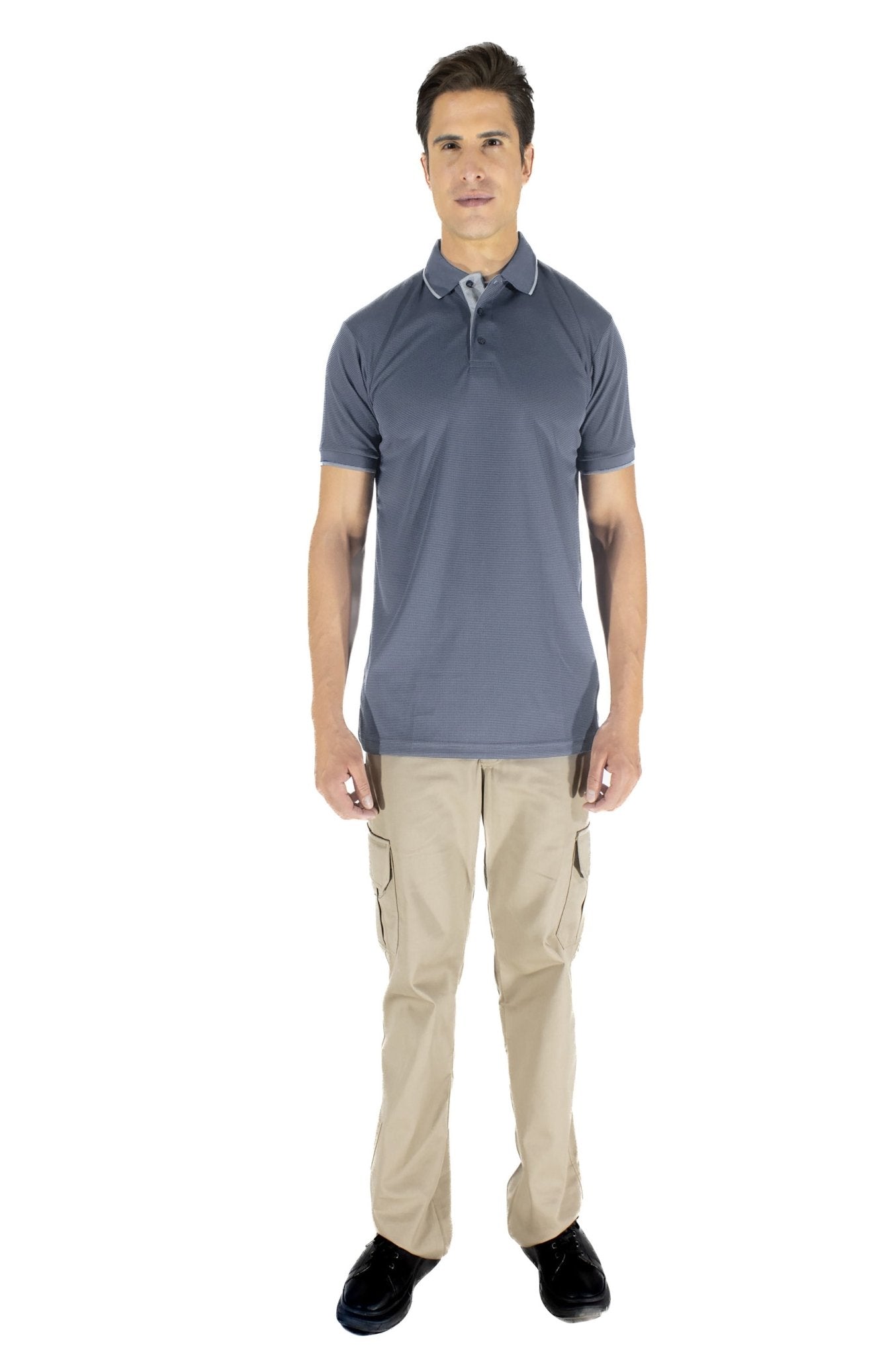 PLAYERA POLO BUENOS AIRES HOMBRE #Color_Gris