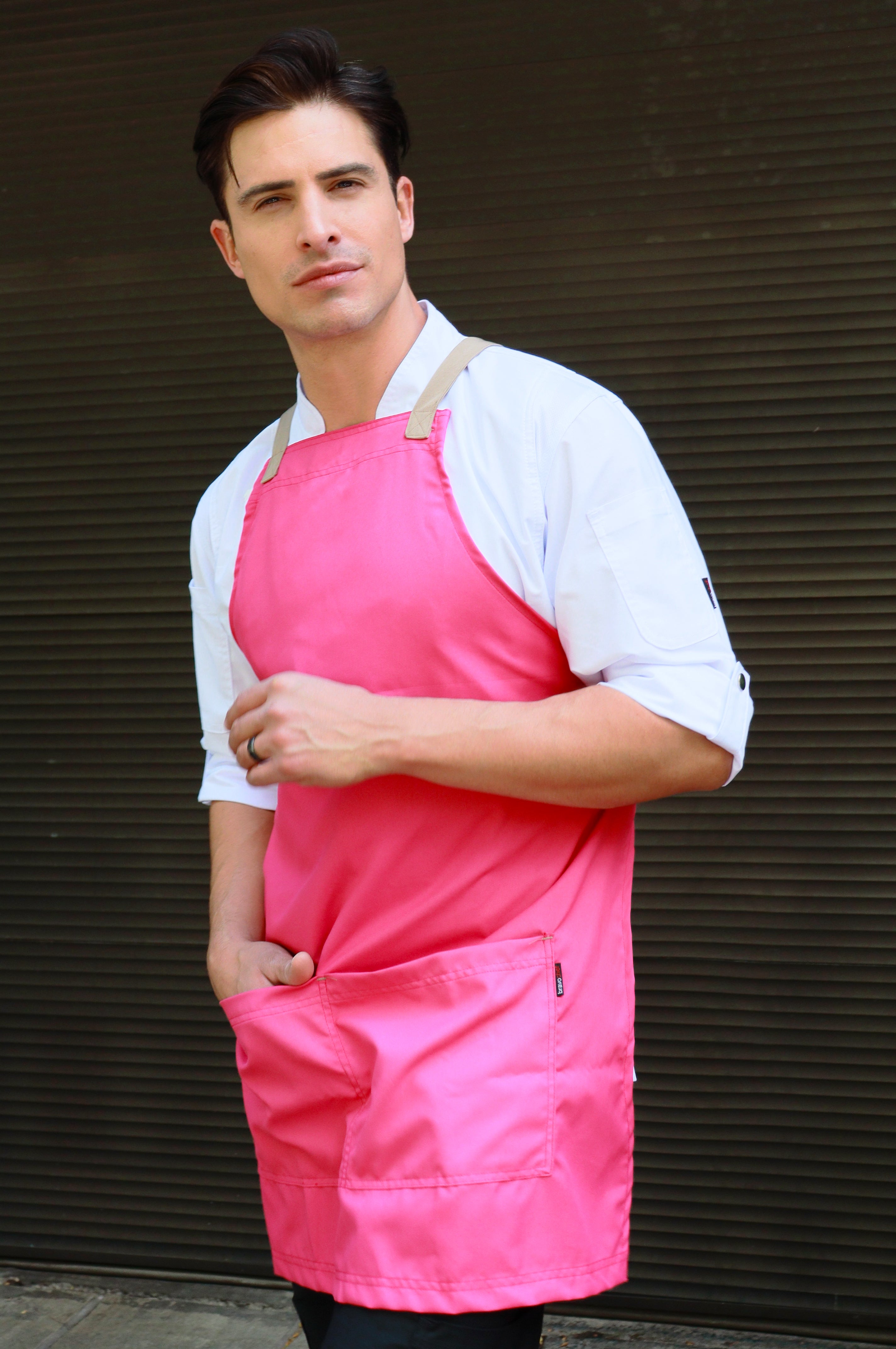 MANDIL DE PETO LIMA #Color_Oro Rosa