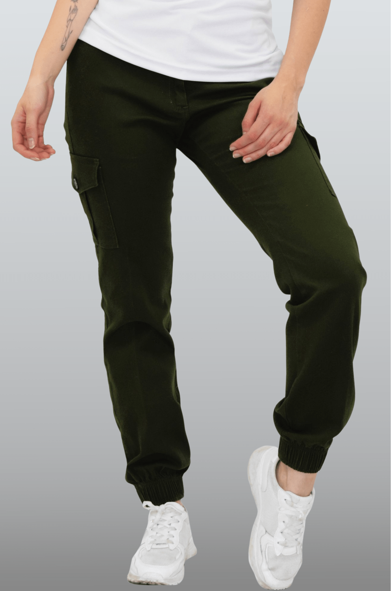 PANTALÓN CARGO JOGGER LORETO MUJER #Color_Verde