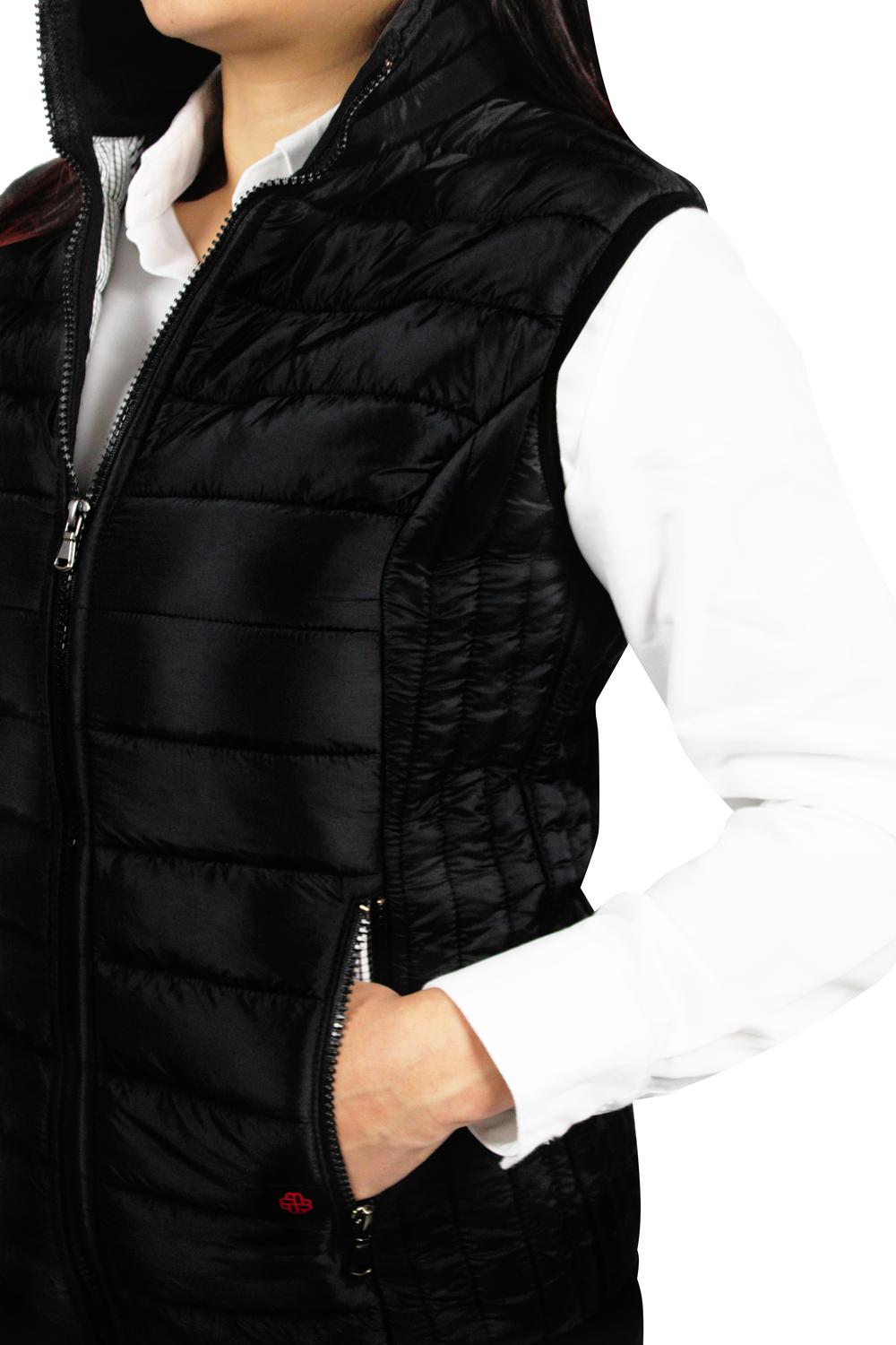 CHALECO CAPITONADO OSLO MUJER #Color_Negro