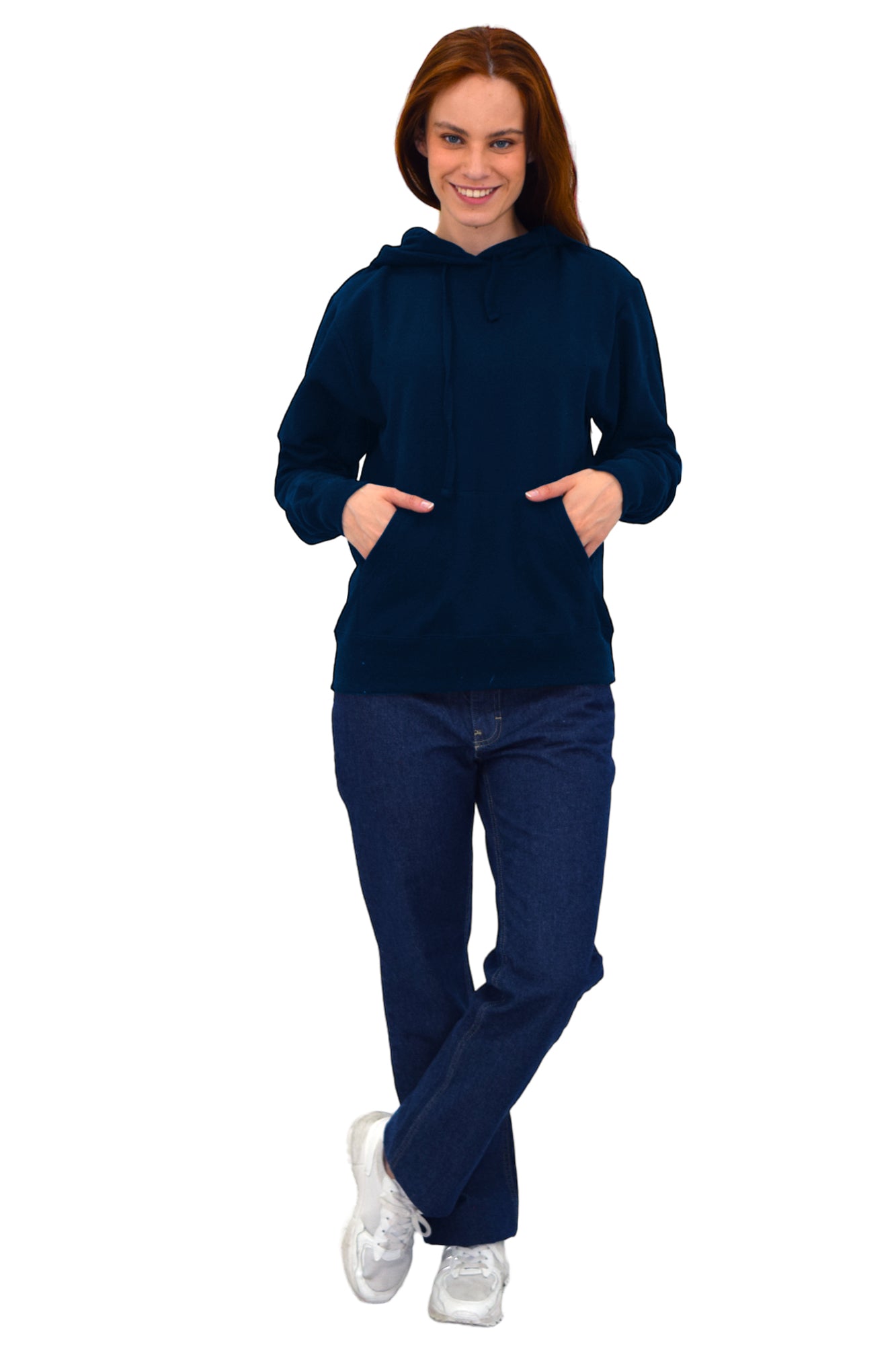 SUDADERA CON CAPUCHA AMBERES UNISEX #Color_Azul