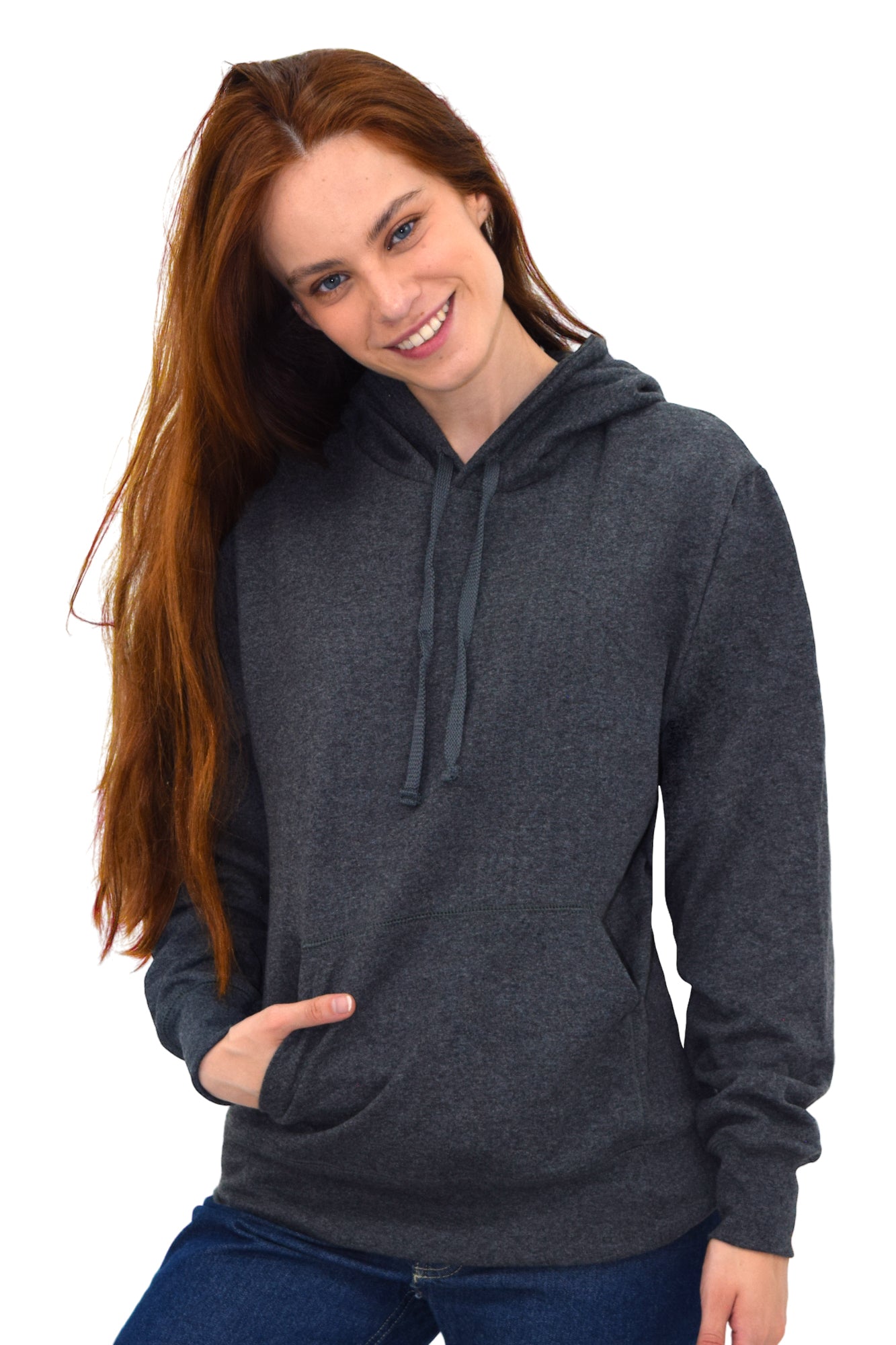 SUDADERA CON CAPUCHA AMBERES UNISEX #Color_Gris Oxford