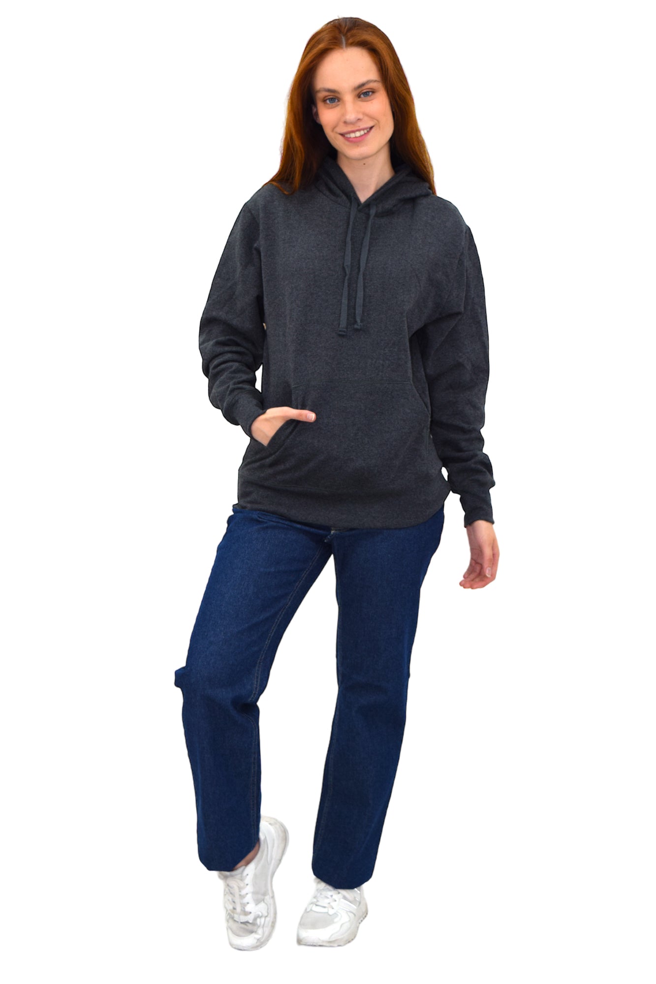 SUDADERA CON CAPUCHA AMBERES UNISEX #Color_Gris Oxford