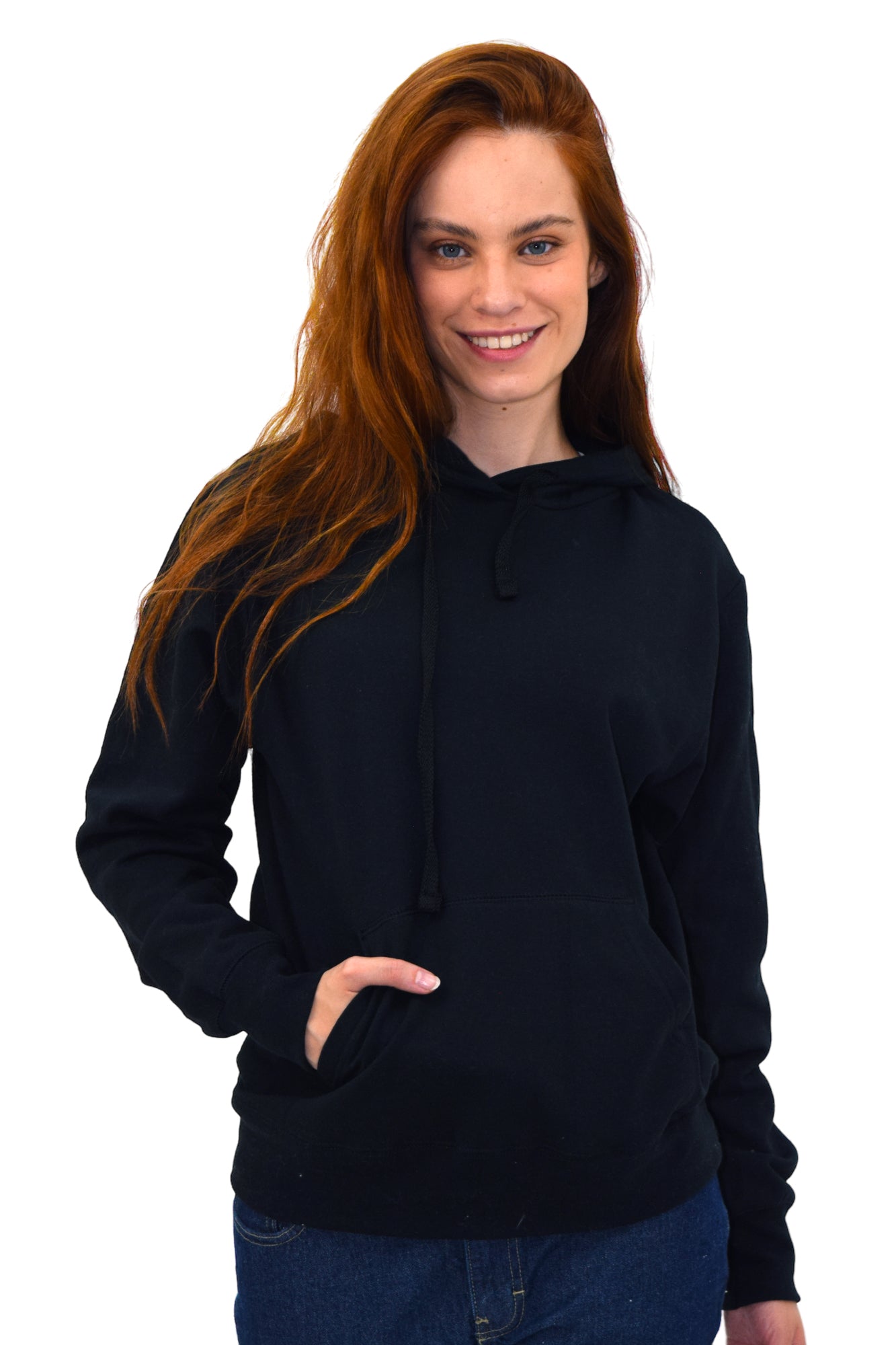 SUDADERA CON CAPUCHA AMBERES UNISEX #Color_Negro