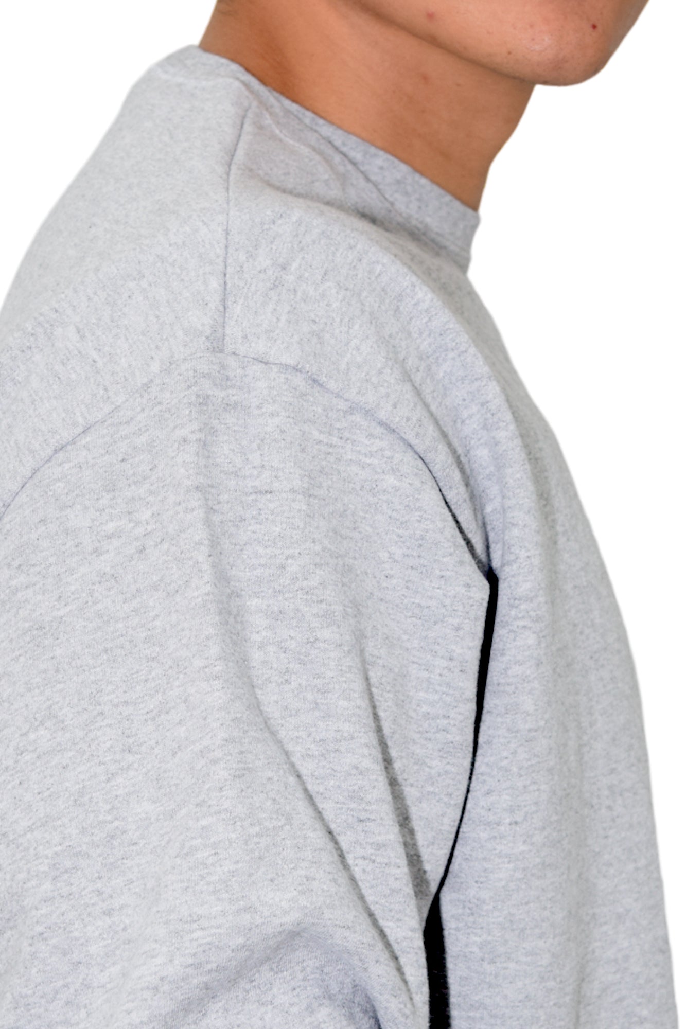 SUDADERA CUELLO REDONDO BRUSELAS UNISEX #Color_Gris