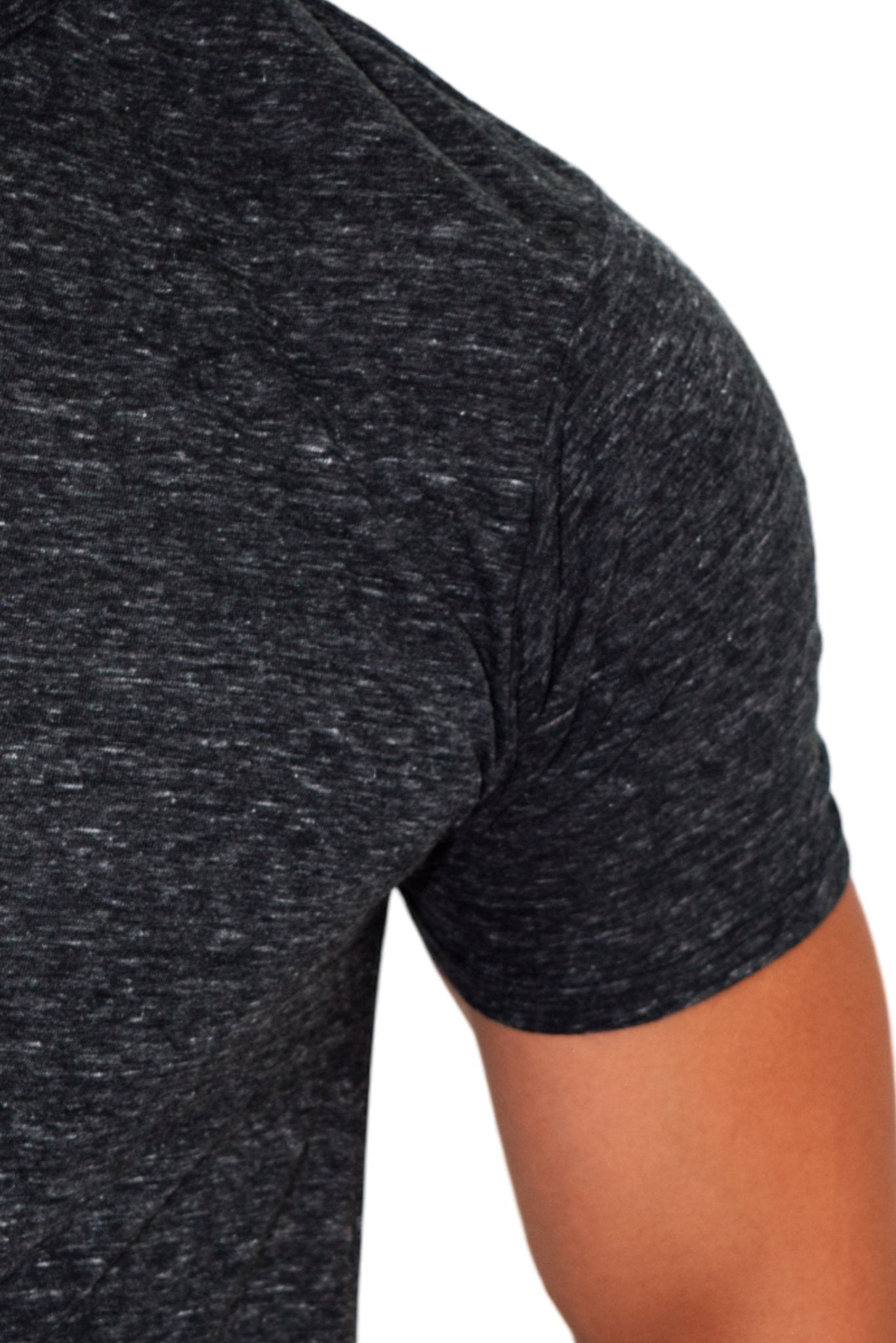 PLAYERA CUELLO REDONDO JASPE SPARTA HOMBRE #Color_Negro