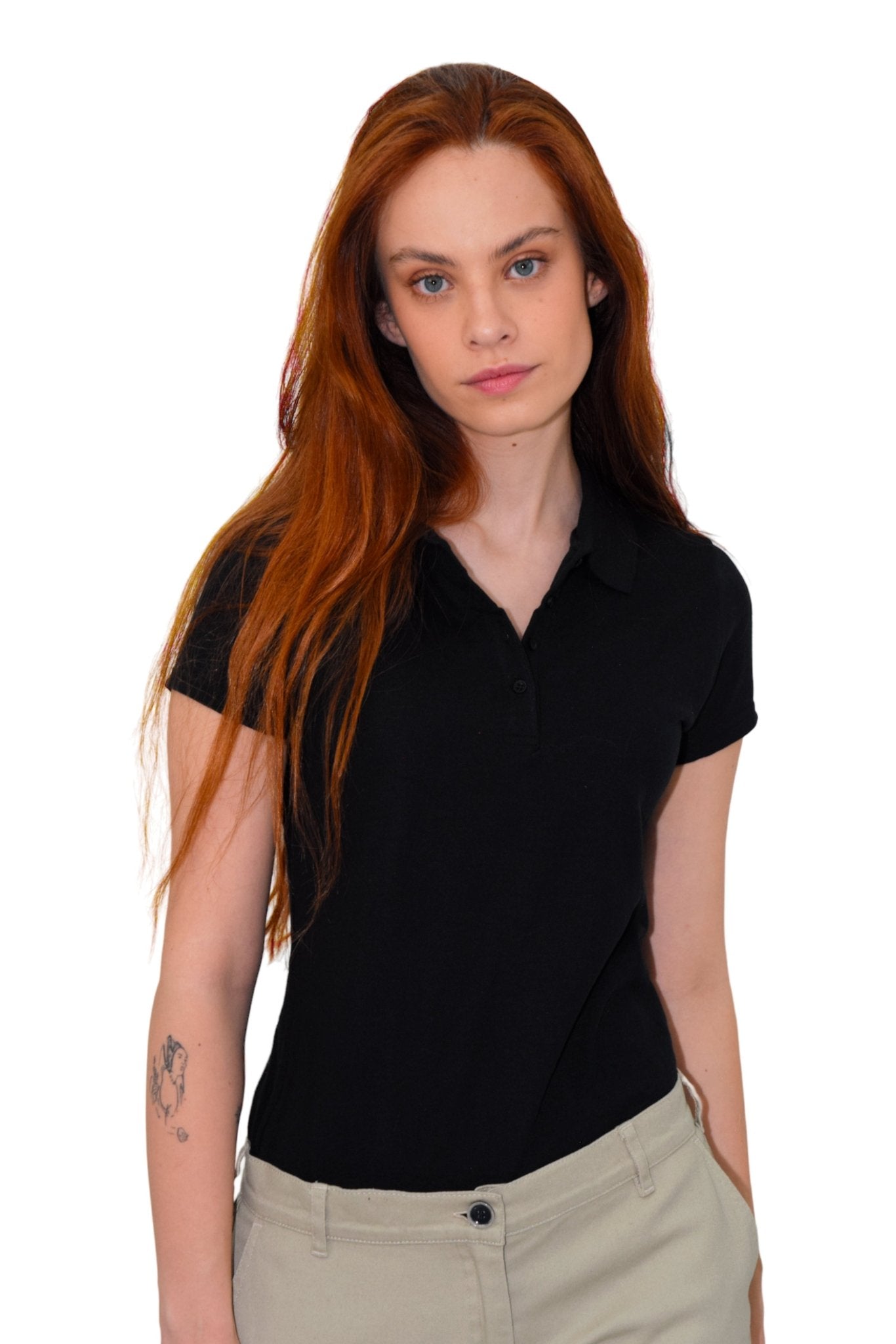 PLAYERA TIPO POLO ESTAMBUL MUJER #Color_Negro