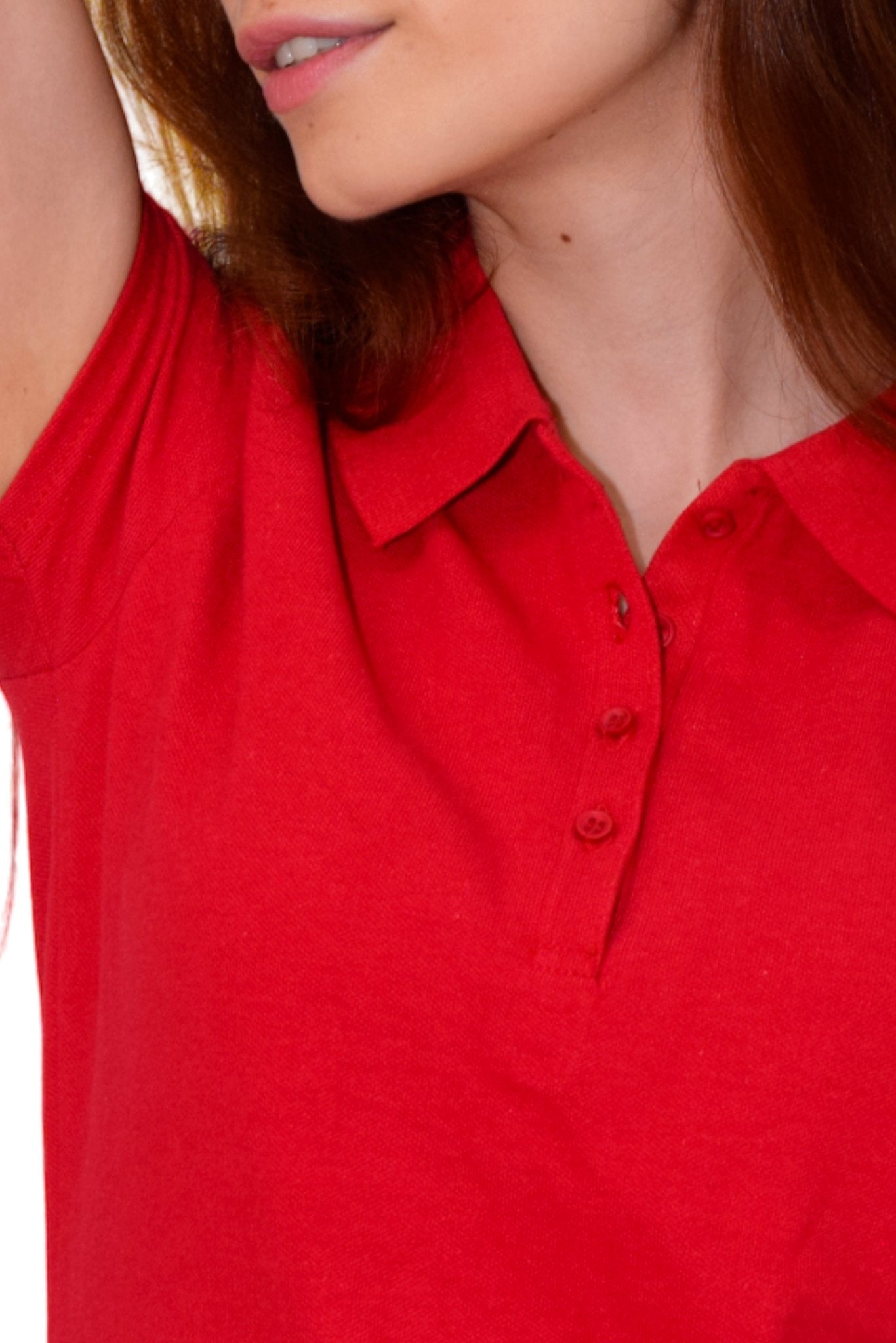 PLAYERA TIPO POLO ESTAMBUL MUJER #Color_Rojo