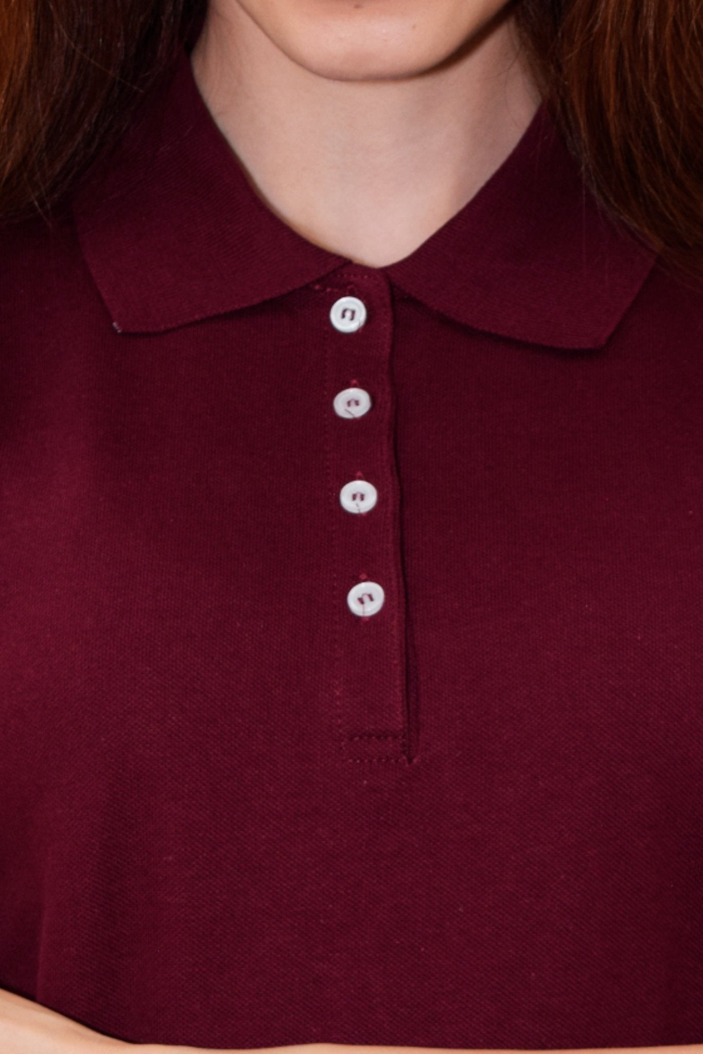 PLAYERA TIPO POLO ESTAMBUL MUJER #Color_Vino