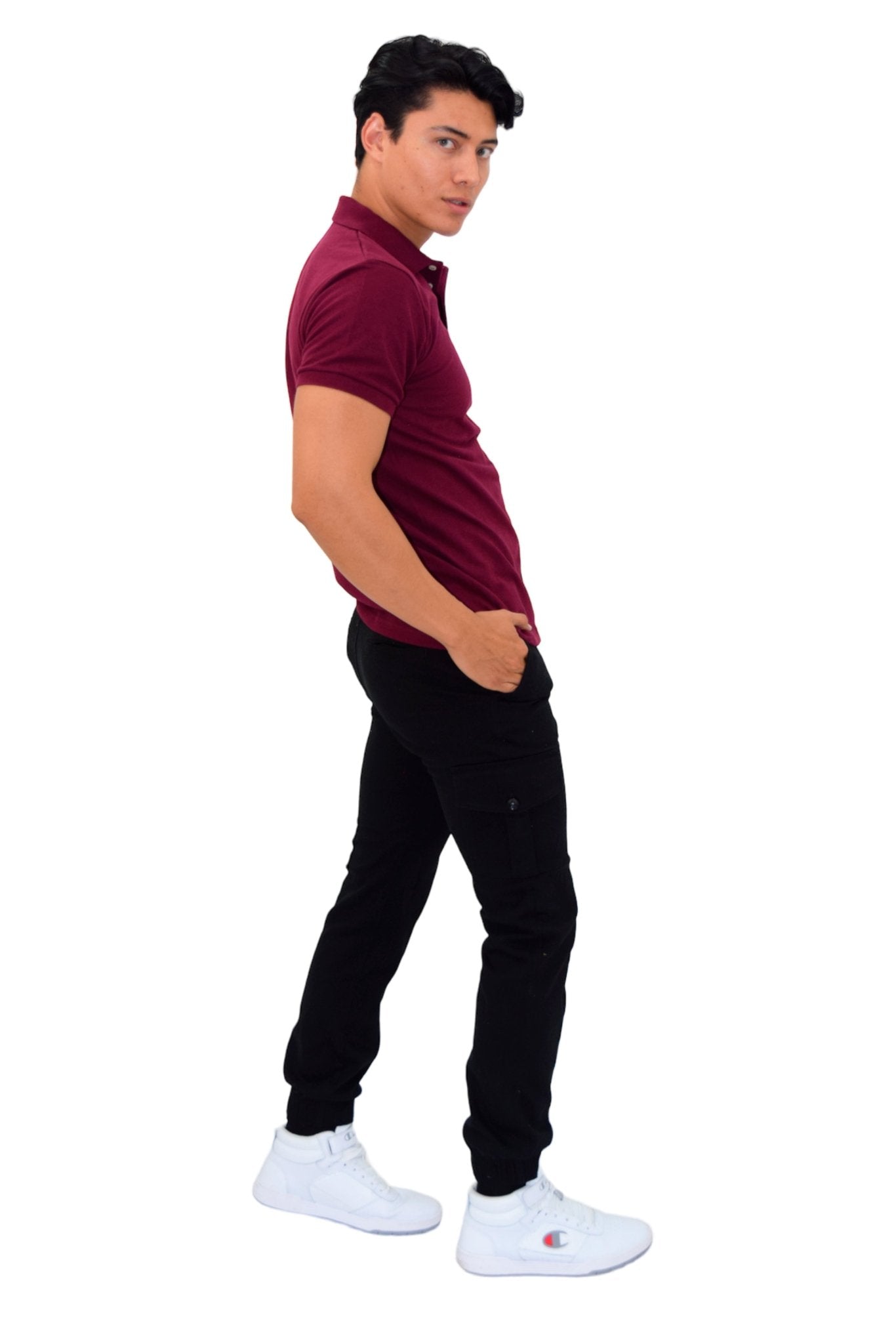 PLAYERA TIPO POLO ESTAMBUL HOMBRE #Color_Vino