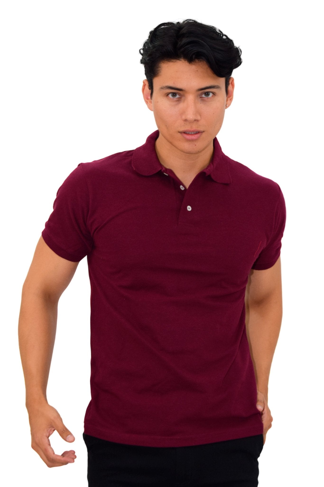 PLAYERA TIPO POLO ESTAMBUL HOMBRE #Color_Vino