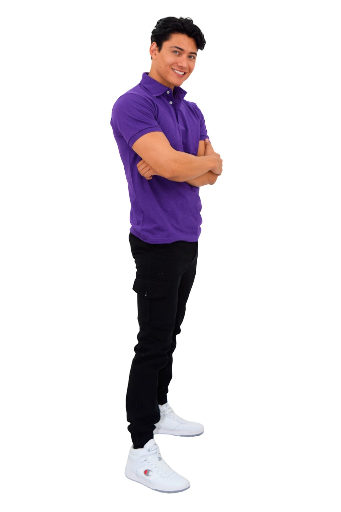 PLAYERA TIPO POLO ESTAMBUL HOMBRE #Color_Púrpura