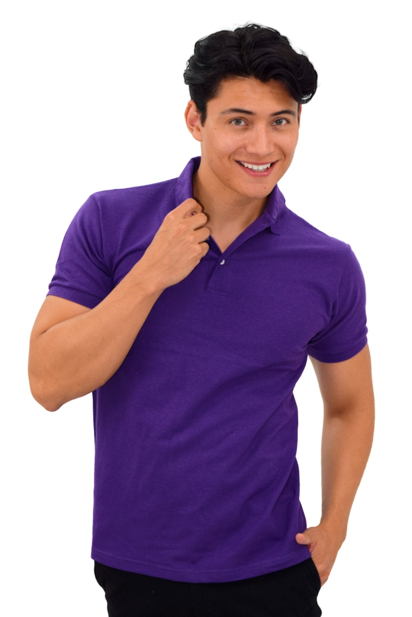 PLAYERA TIPO POLO ESTAMBUL HOMBRE #Color_Púrpura