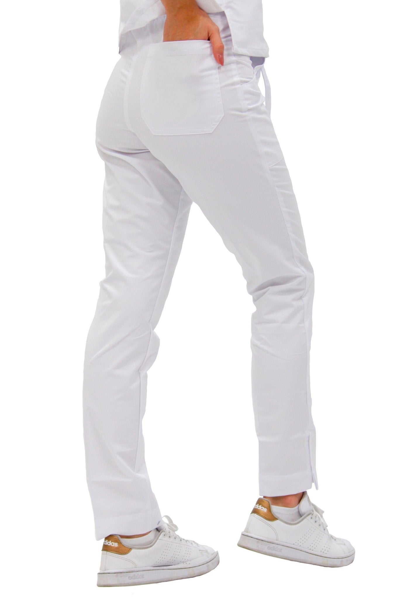 PANTALÓN MÉDICO PARA SCRUB ESTOCOLMO MUJER #Color_Blanco