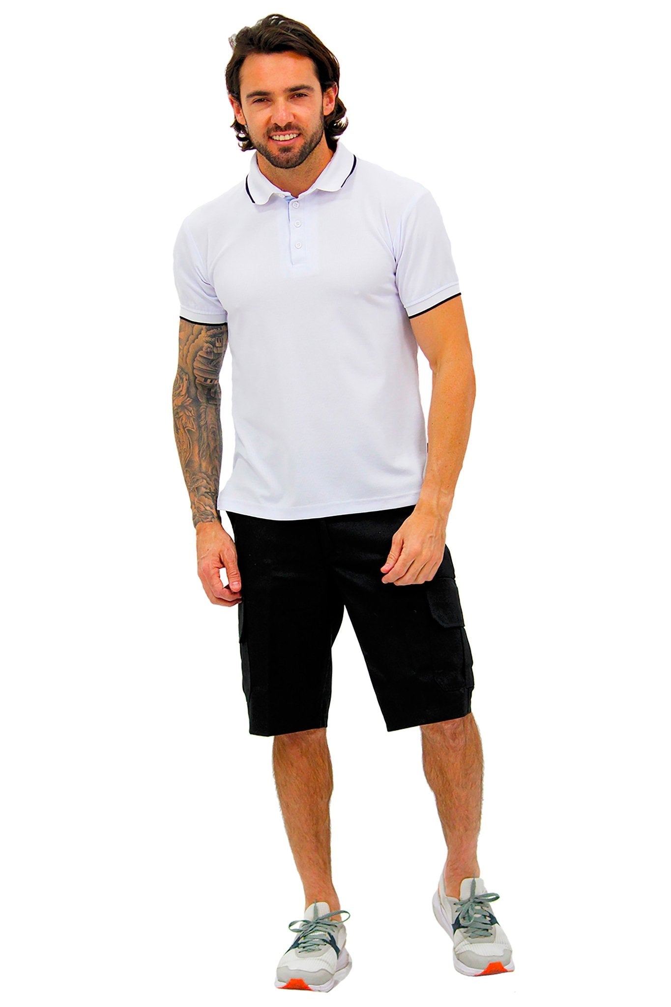 BERMUDAS TIPO CARGO HAWAI HOMBRE #Color_Negro