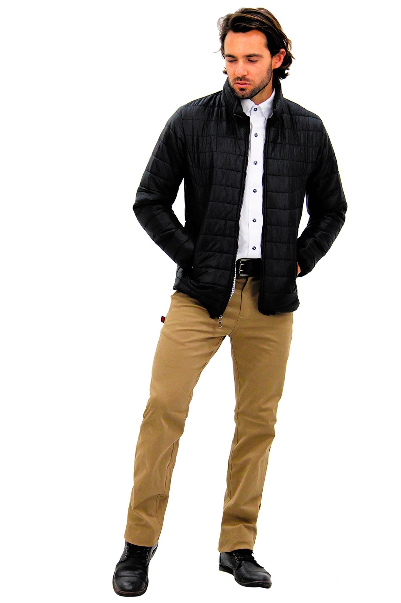 CHAMARRA CAPITONADA ALASKA HOMBRE #Color_Negro