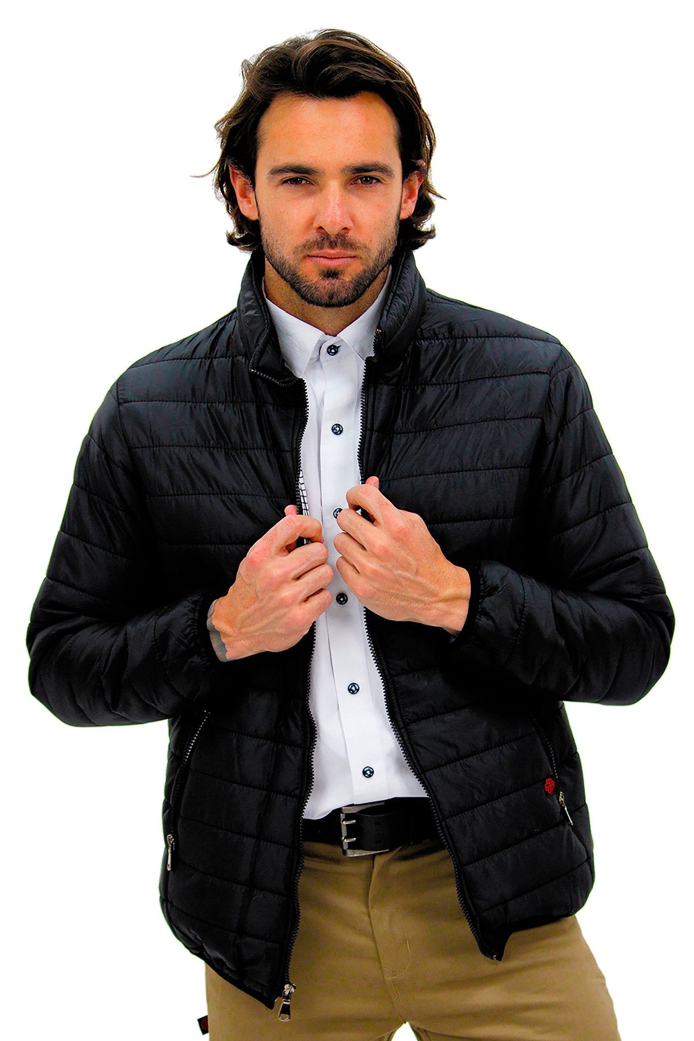 CHAMARRA CAPITONADA ALASKA HOMBRE #Color_Negro