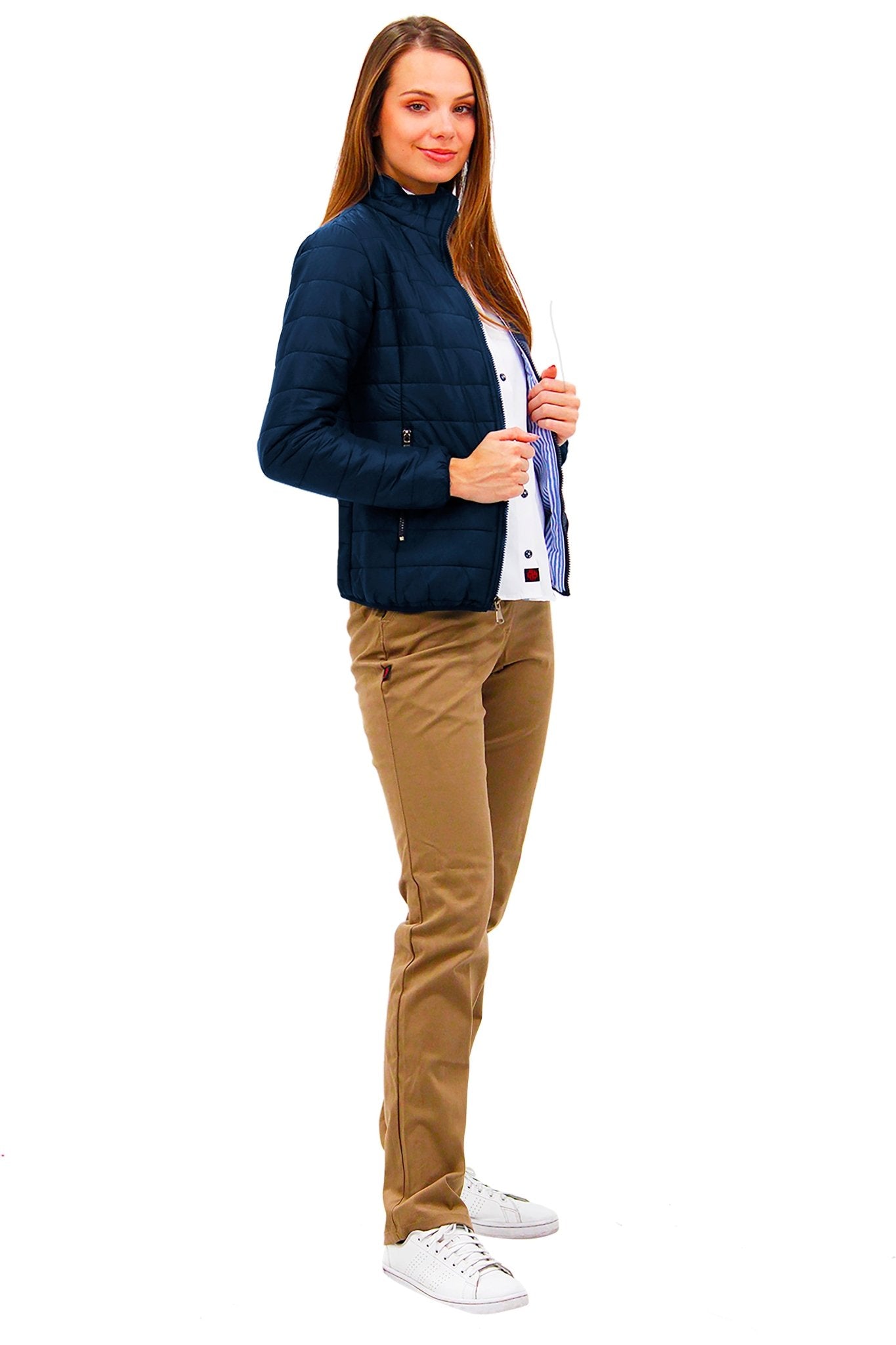 CHAMARRA CAPITONADA ALASKA MUJER #Color_Azul Marino