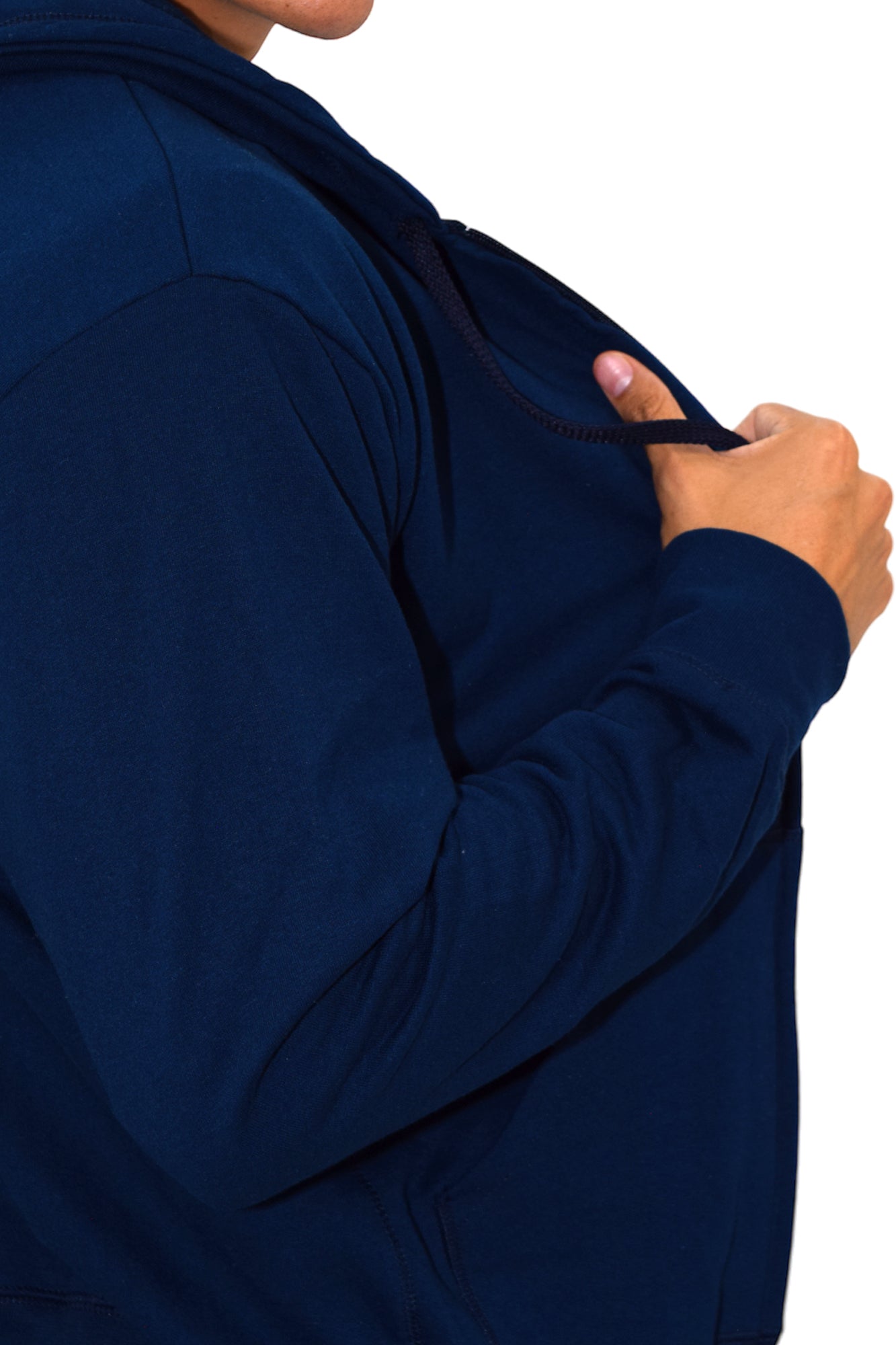 SUDADERA CAPUCHA Y CIERRE LIVERPOOL UNISEX #Color_Azul Marino