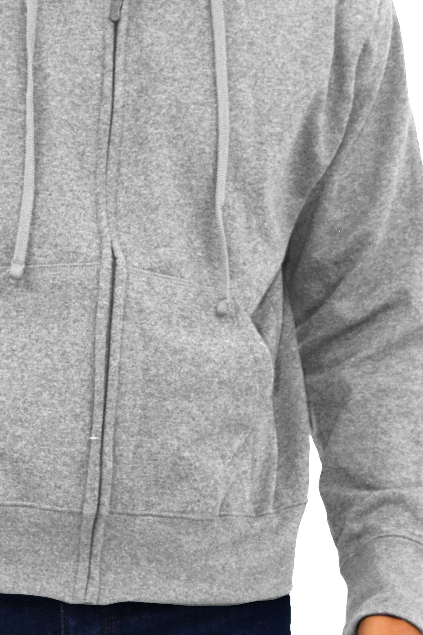 SUDADERA CAPUCHA Y CIERRE LIVERPOOL UNISEX #Color_Gris