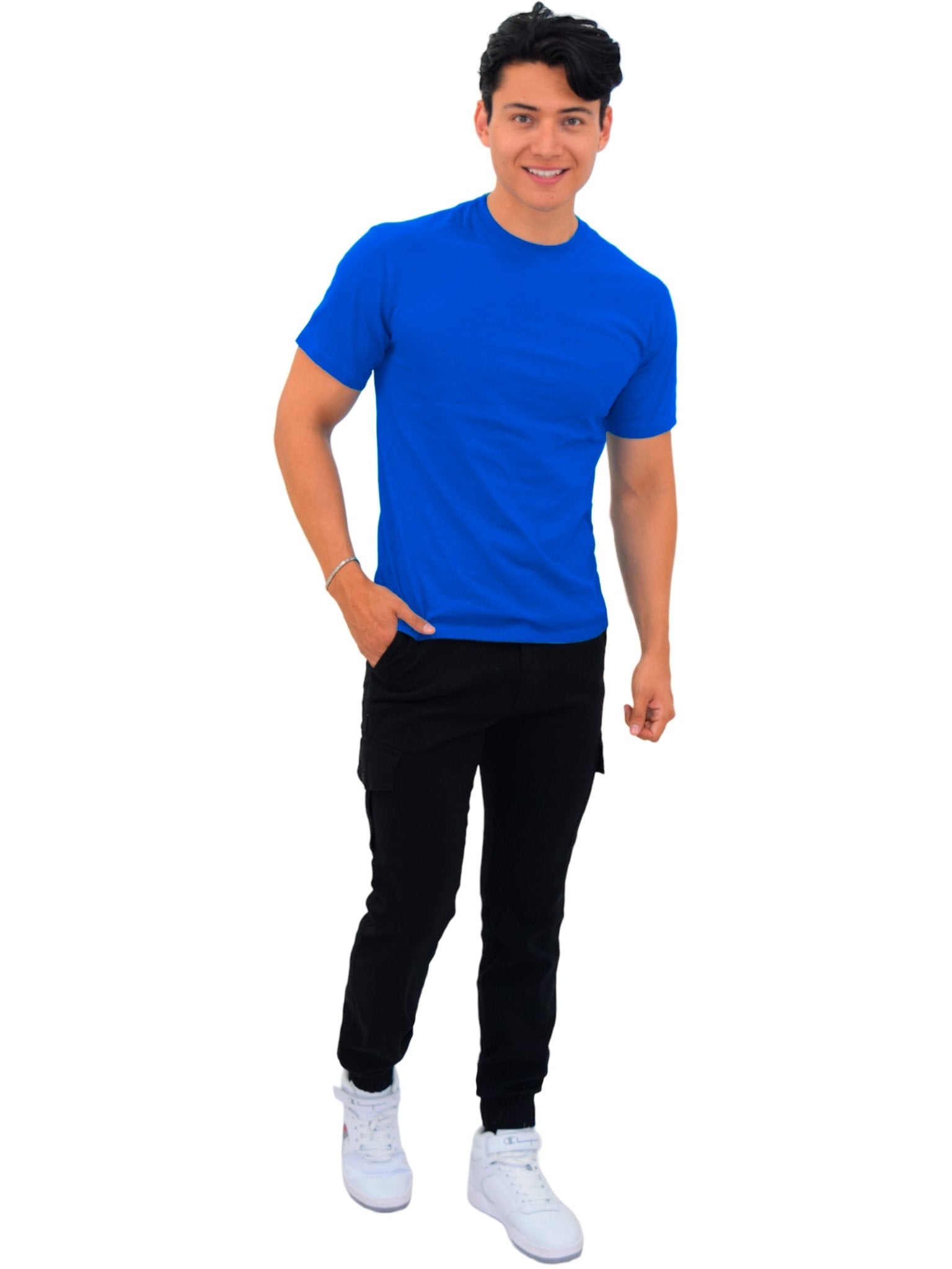 PLAYERA CUELLO REDONDO MALIBÚ HOMBRE #Color_Azul