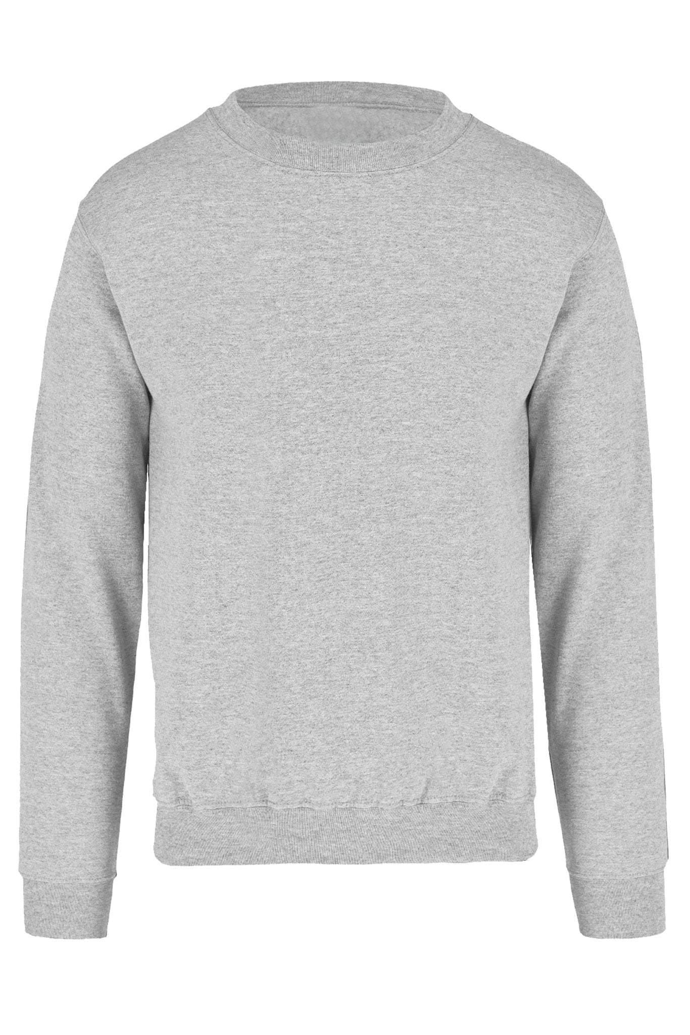 SUDADERA CUELLO REDONDO BRUSELAS MUJER #Color_Gris