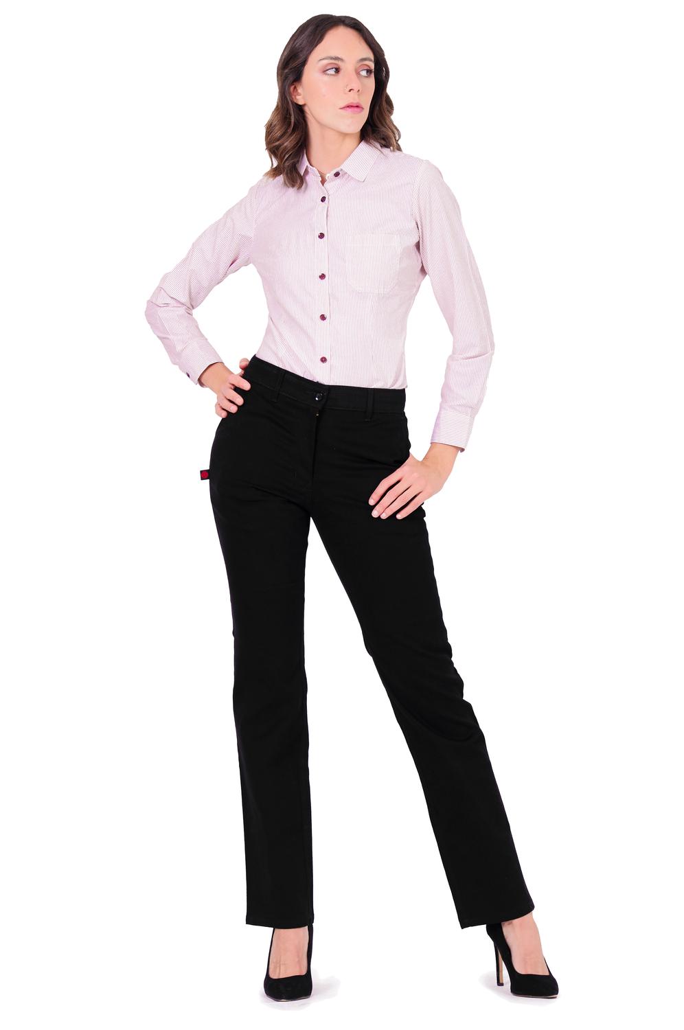 CAMISA FORMAL SLIM FIT MANGA LARGA MÚNICH MUJER #Color_Blanco / Rojo