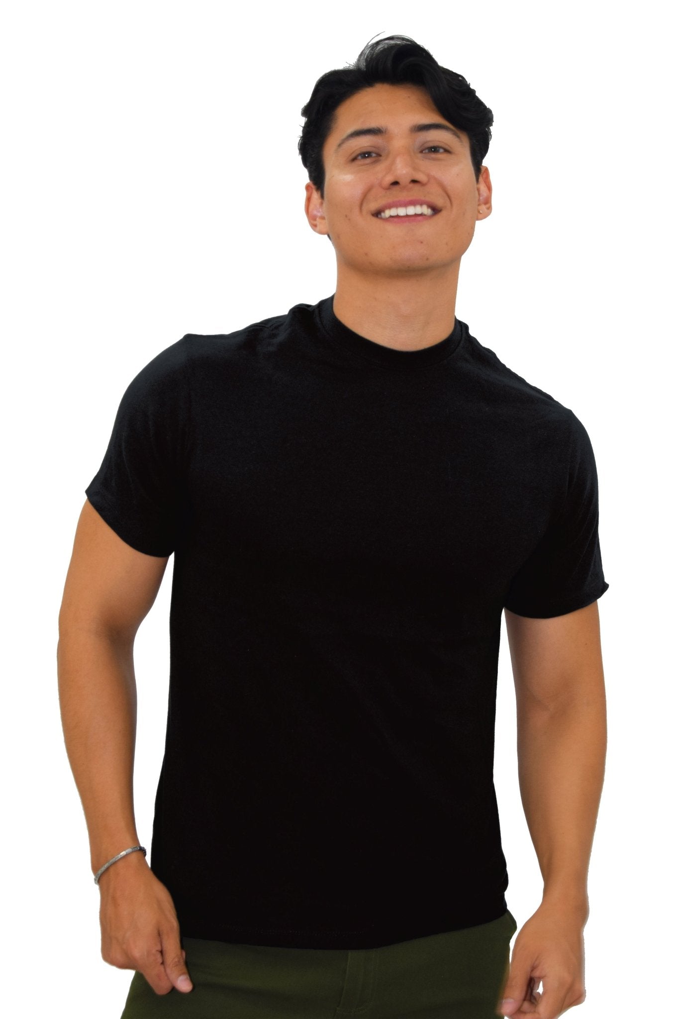 PLAYERA CUELLO REDONDO MALIBÚ HOMBRE #Color_Negro