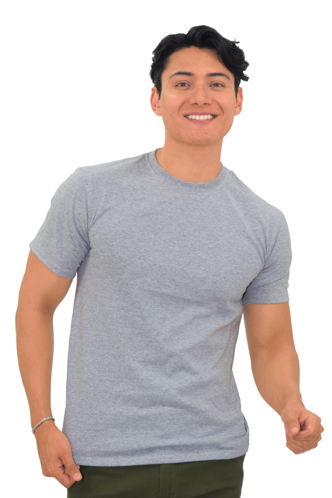 PLAYERA CUELLO REDONDO MALIBÚ HOMBRE #Color_Gris