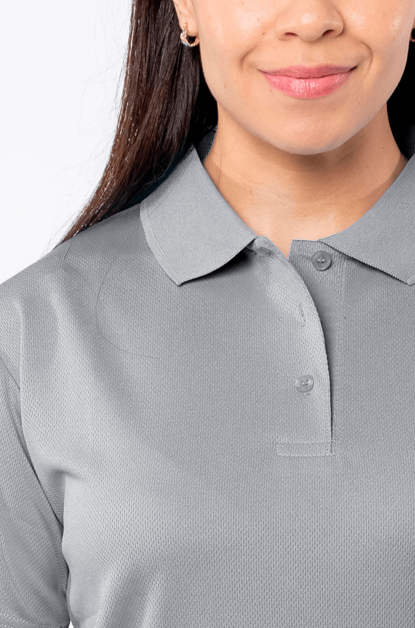 PLAYERA POLO CARACAS MUJER #Color_Gris