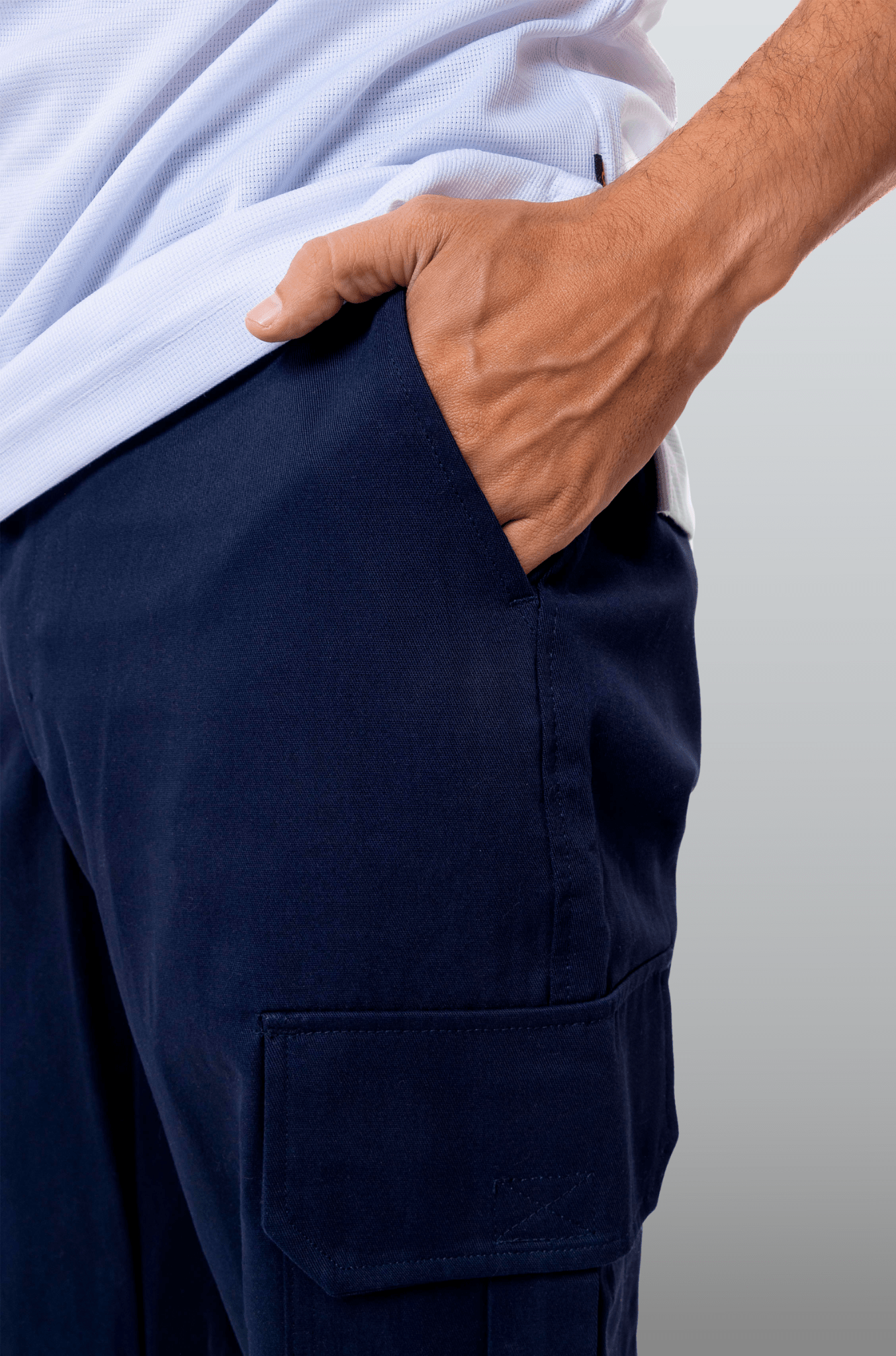 PANTALÓN DE TRABAJO TIPO CARGO TORONTO HOMBRE #Color_Azul Marino