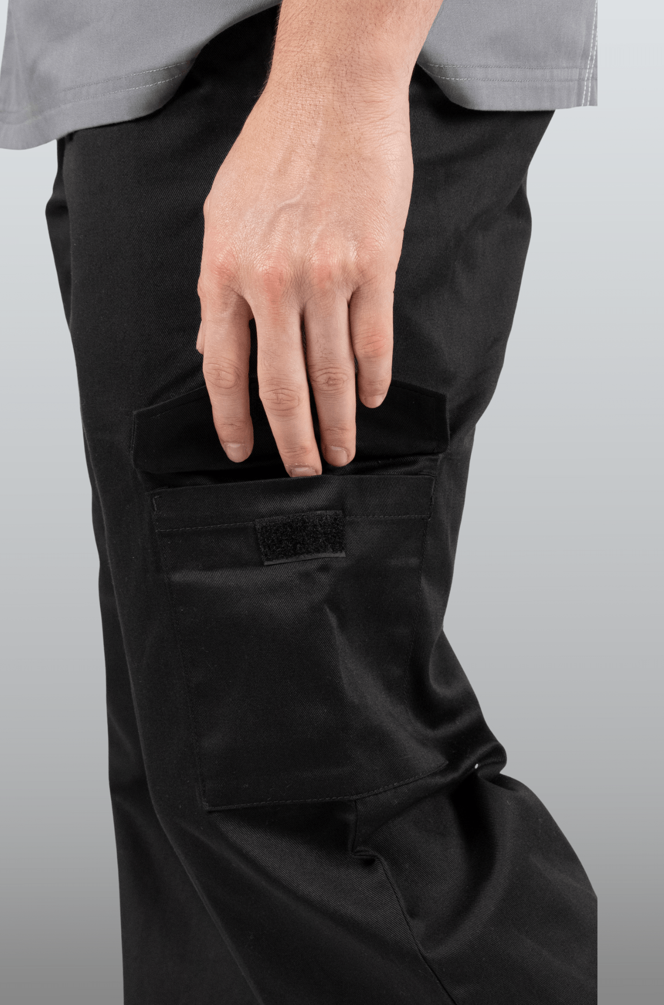 PANTALÓN DE CHEF DELHI CABALLERO #Color_Negro