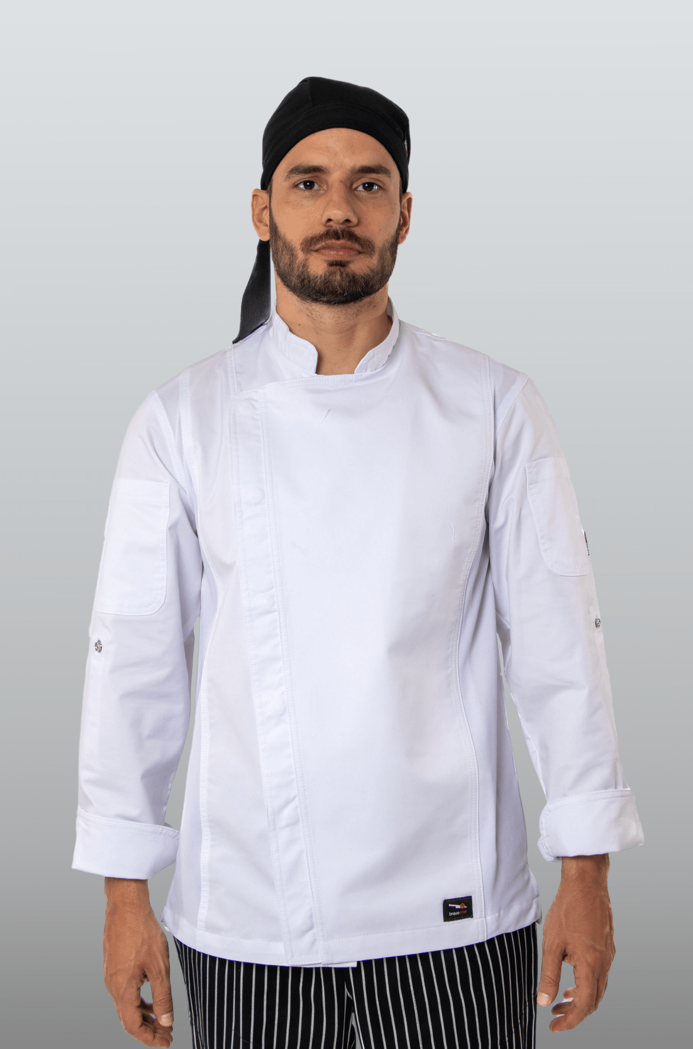 FILIPINA CHEF CON CIERRE FRONTAL VIENA HOMBRE #Color_Blanco