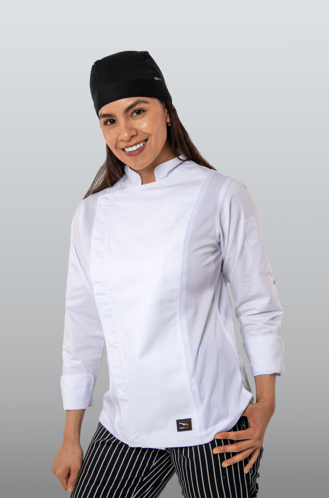 FILIPINA CHEF CON CIERRE FRONTAL VIENA MUJER #Color_Blanco