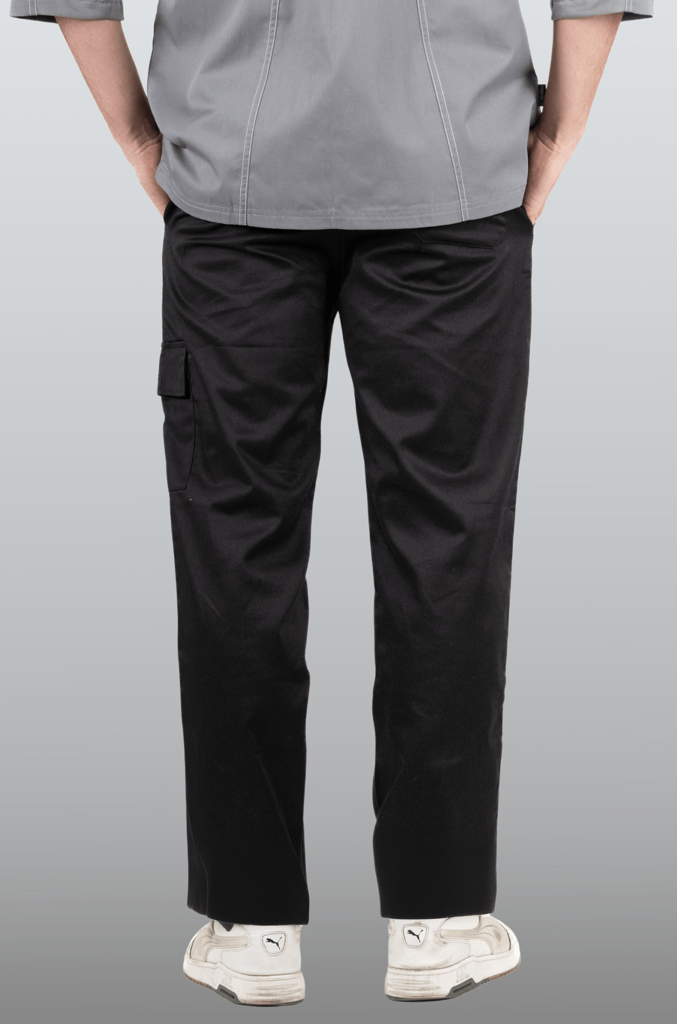 PANTALÓN DE CHEF DELHI CABALLERO #Color_Negro