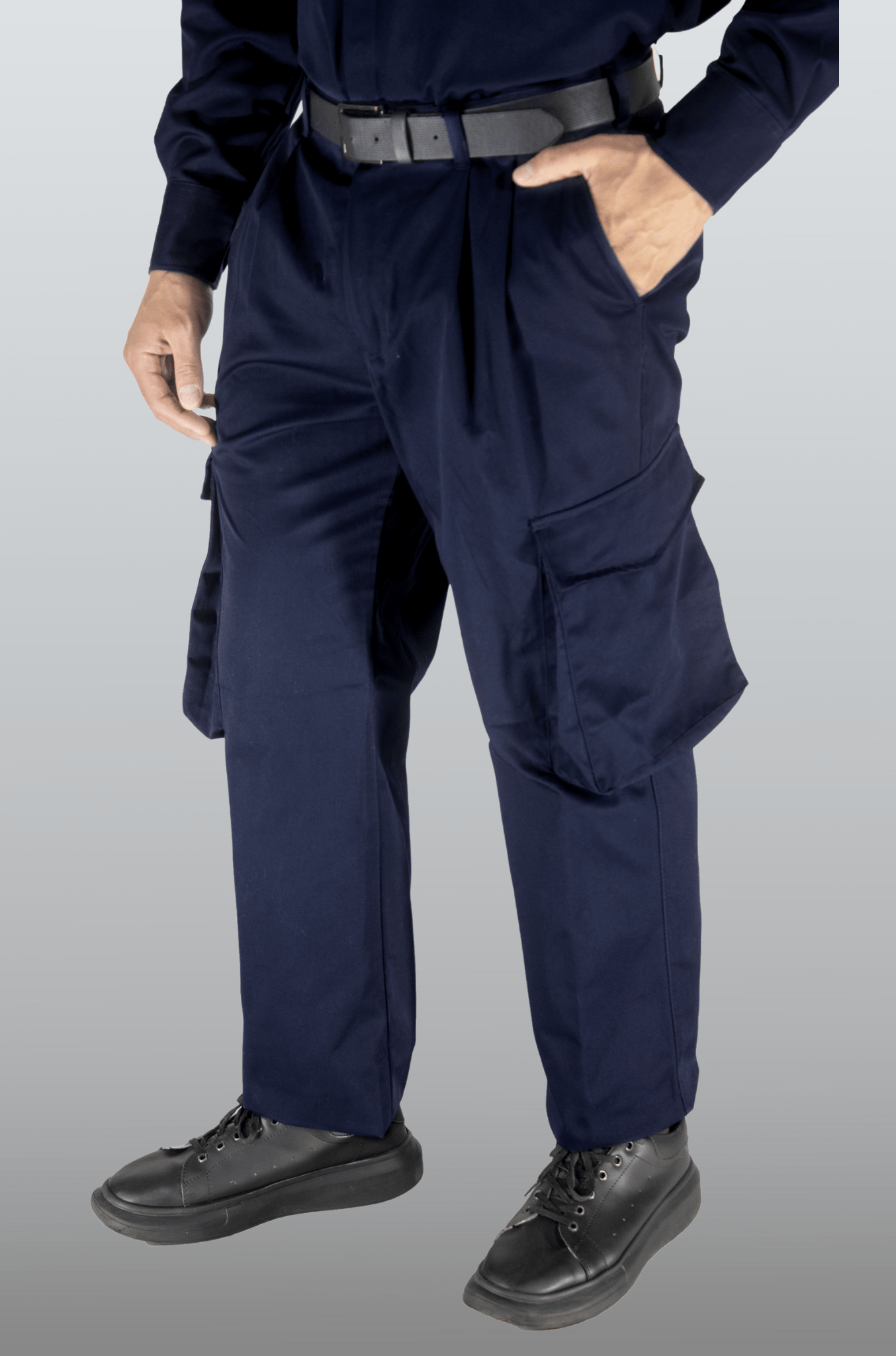 PANTALÓN INDUSTRIAL TIPO CARGO BANGKOK HOMBRE #Color_Azul Marino