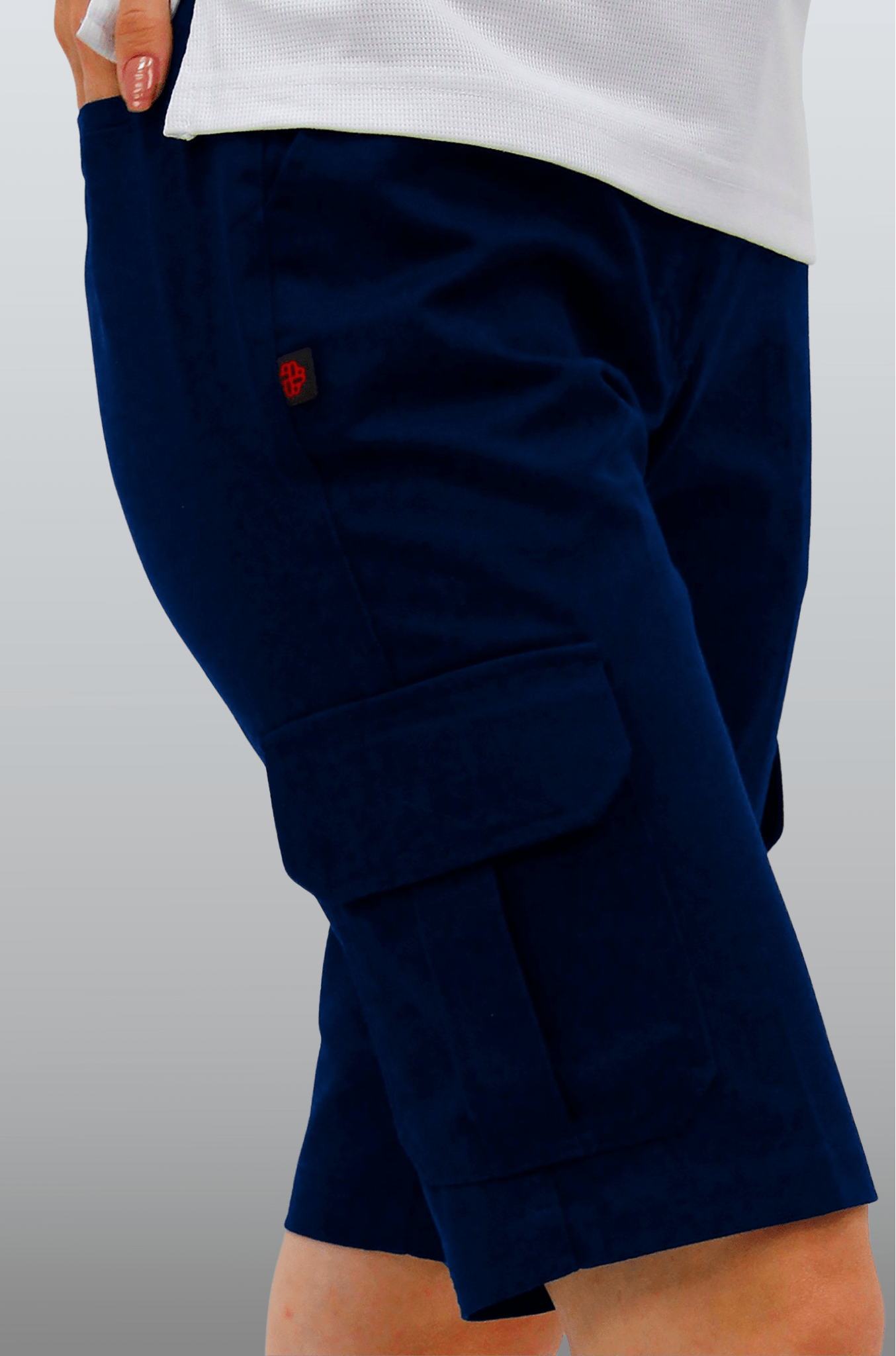 BERMUDA CASUAL DE GABARDINA ATLANTA MUJER #Color_Azul Marino