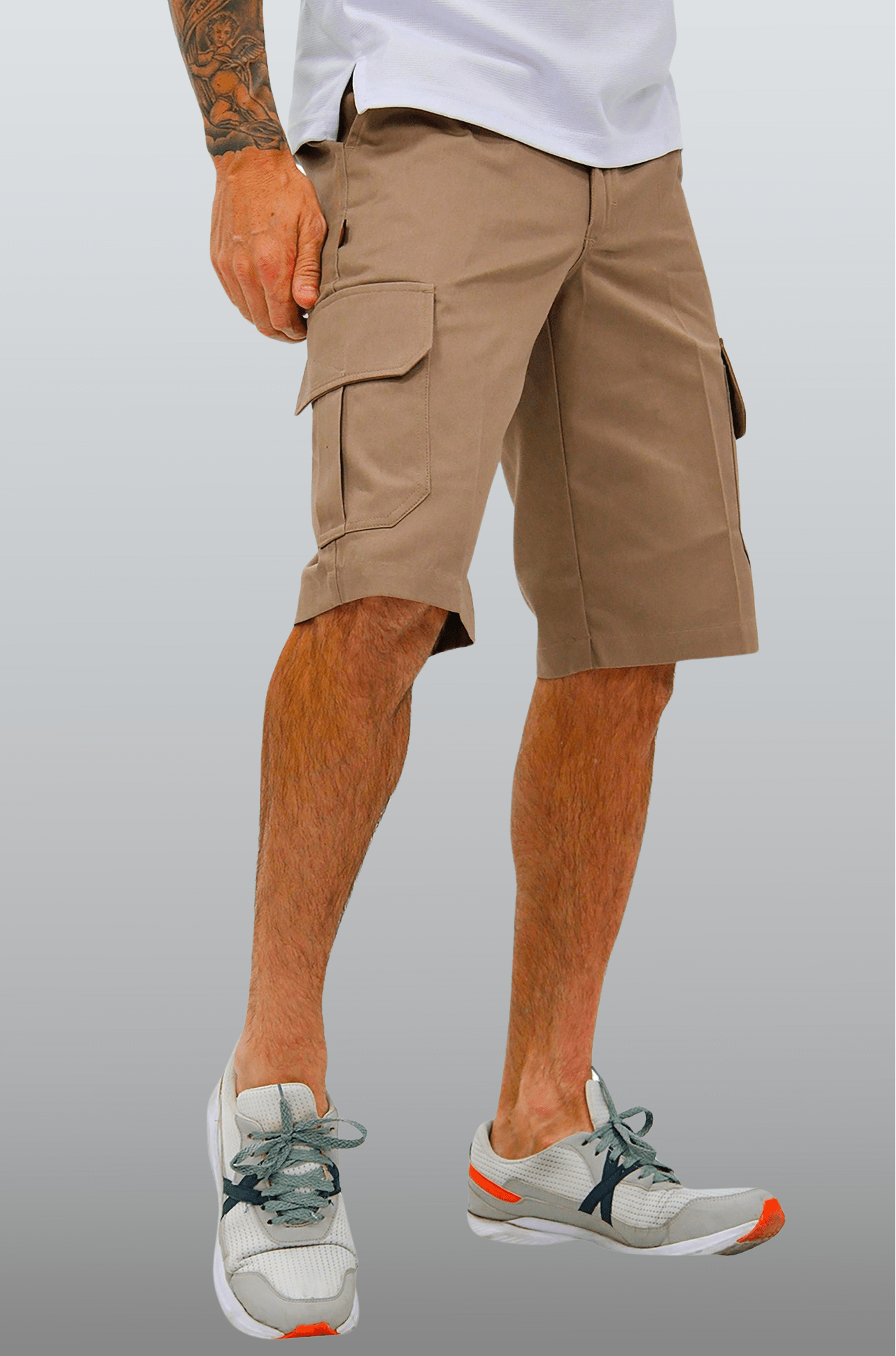 BERMUDAS TIPO CARGO HAWAI HOMBRE #Color_Cafe