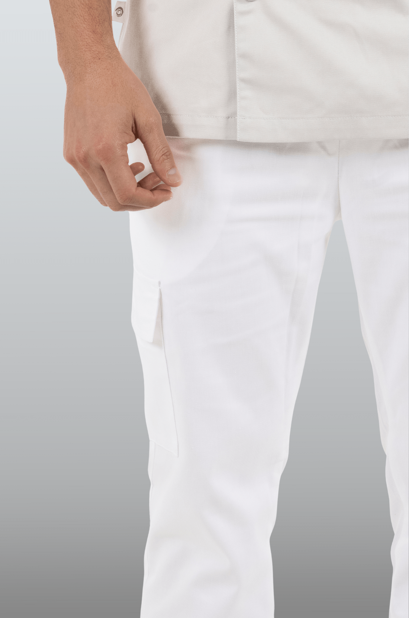 PANTALÓN DE CHEF DELHI CABALLERO #Color_Blanco