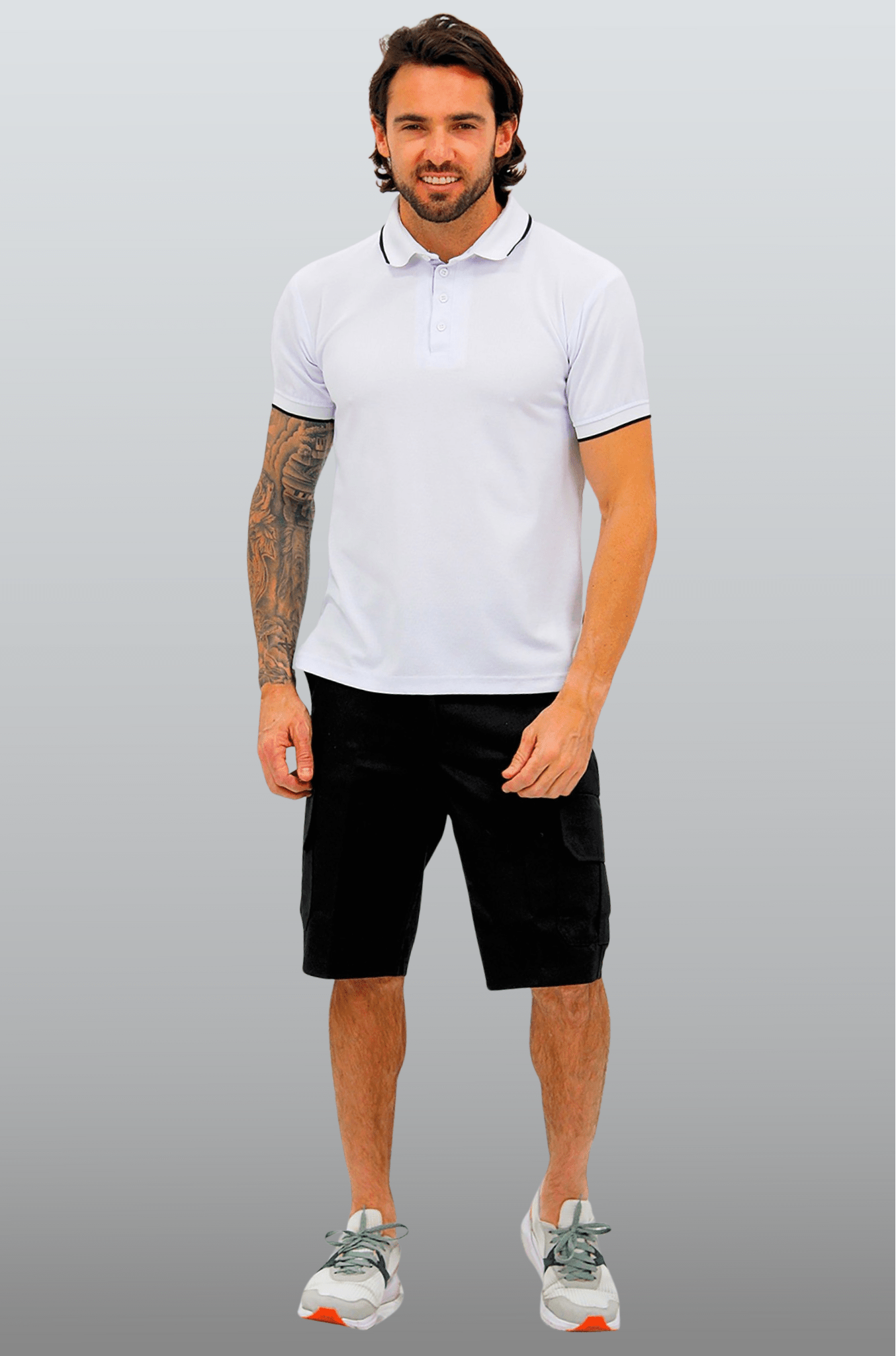 BERMUDAS TIPO CARGO HAWAI HOMBRE #Color_Negro