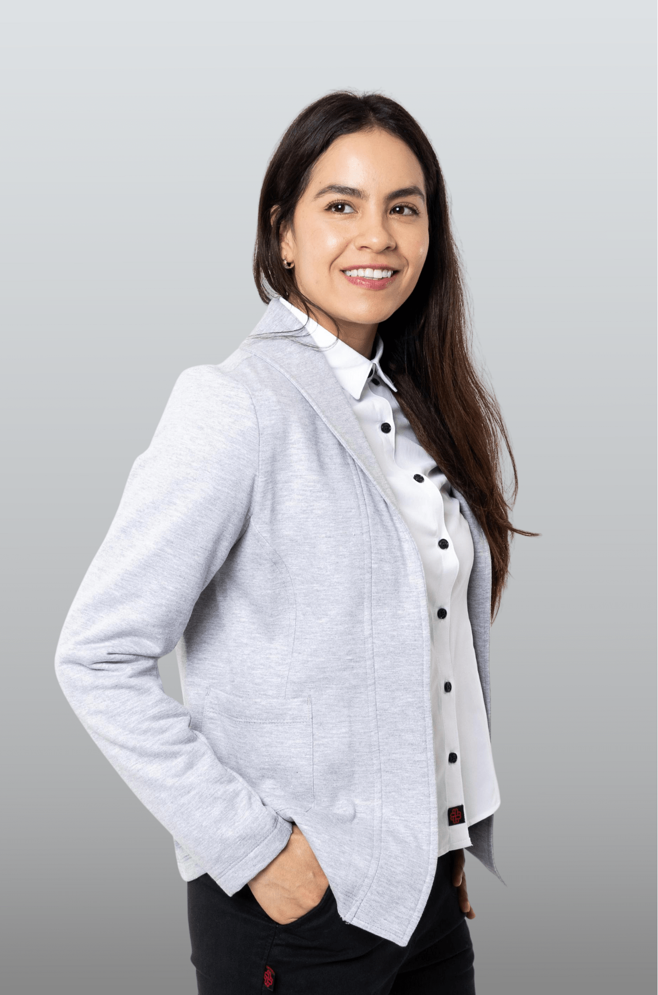 SACO TIPO BLAZER HOUSTON MUJER #Color_Gris