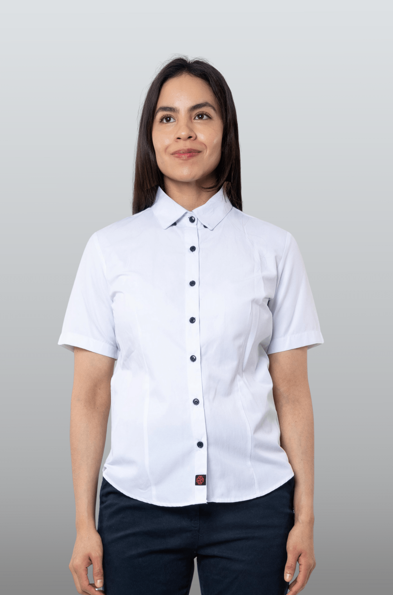CAMISA EJECUTIVA MANGA CORTA SLIM FIT BIRMINGHAM MUJER