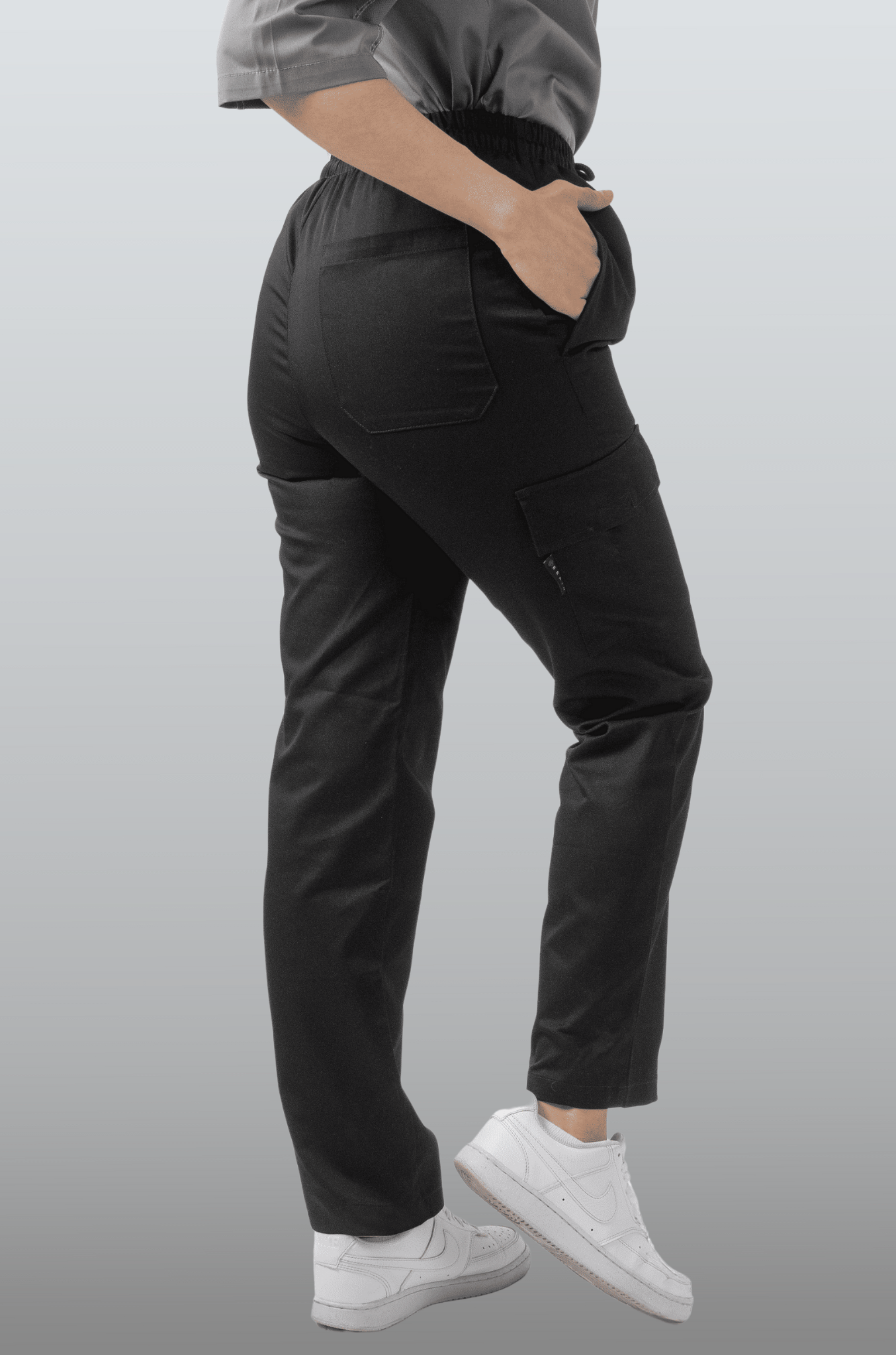PANTALON DELHI CHEF DAMA #Color_Negro