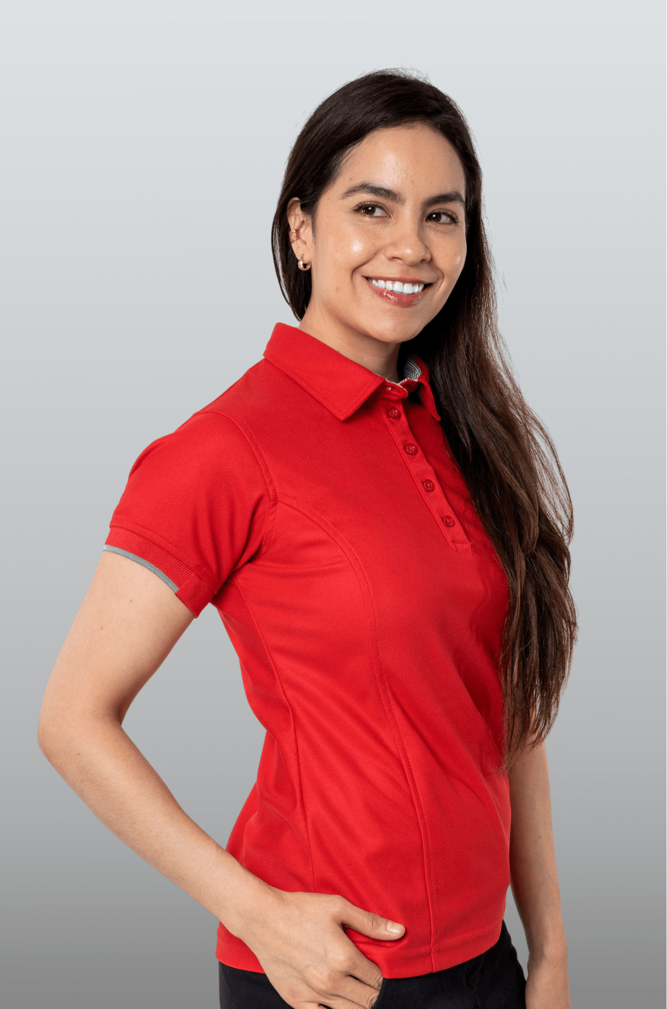 PLAYERA POLO SUSTENTABLE BILBAO MUJER #Color_Rojo
