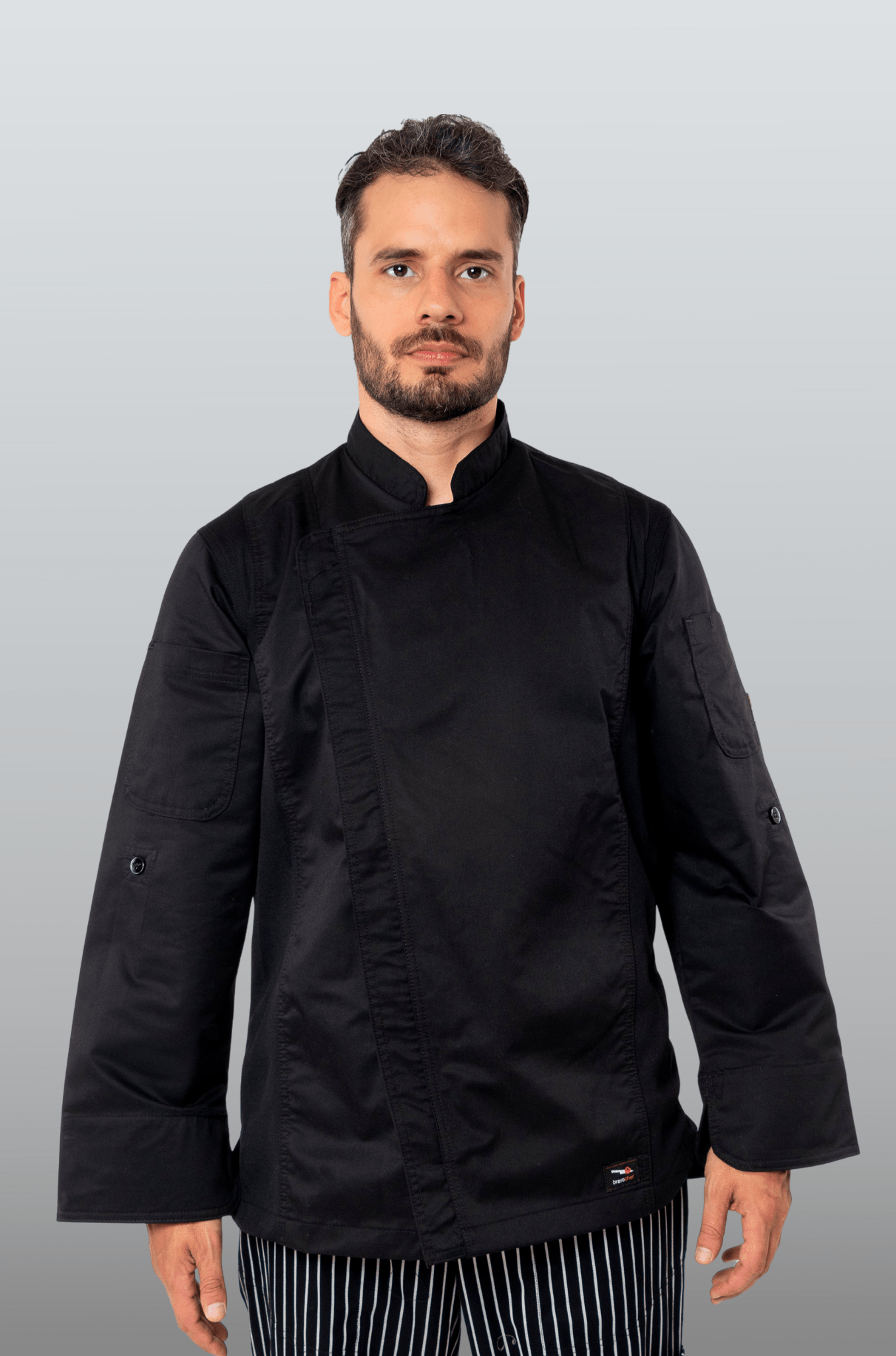 FILIPINA CHEF CON CIERRE FRONTAL VIENA HOMBRE #Color_Negro