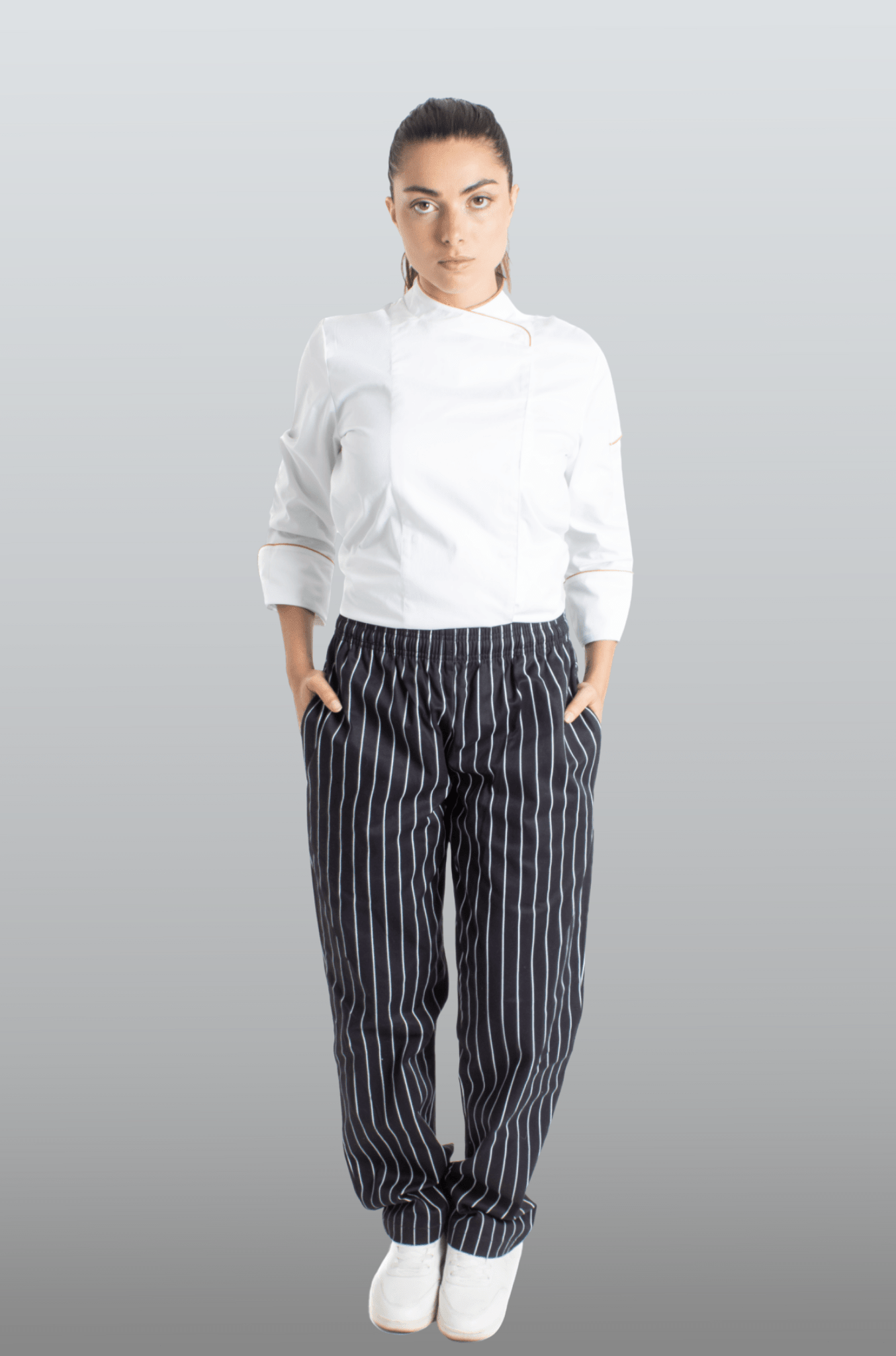 PANTALÓN CHEF TAIPEI RAYAS DAMA