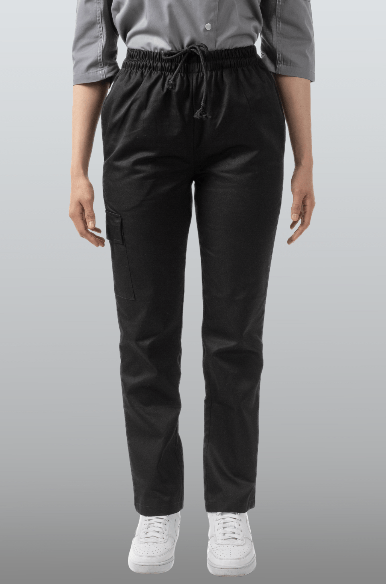 PANTALON DELHI CHEF DAMA #Color_Negro