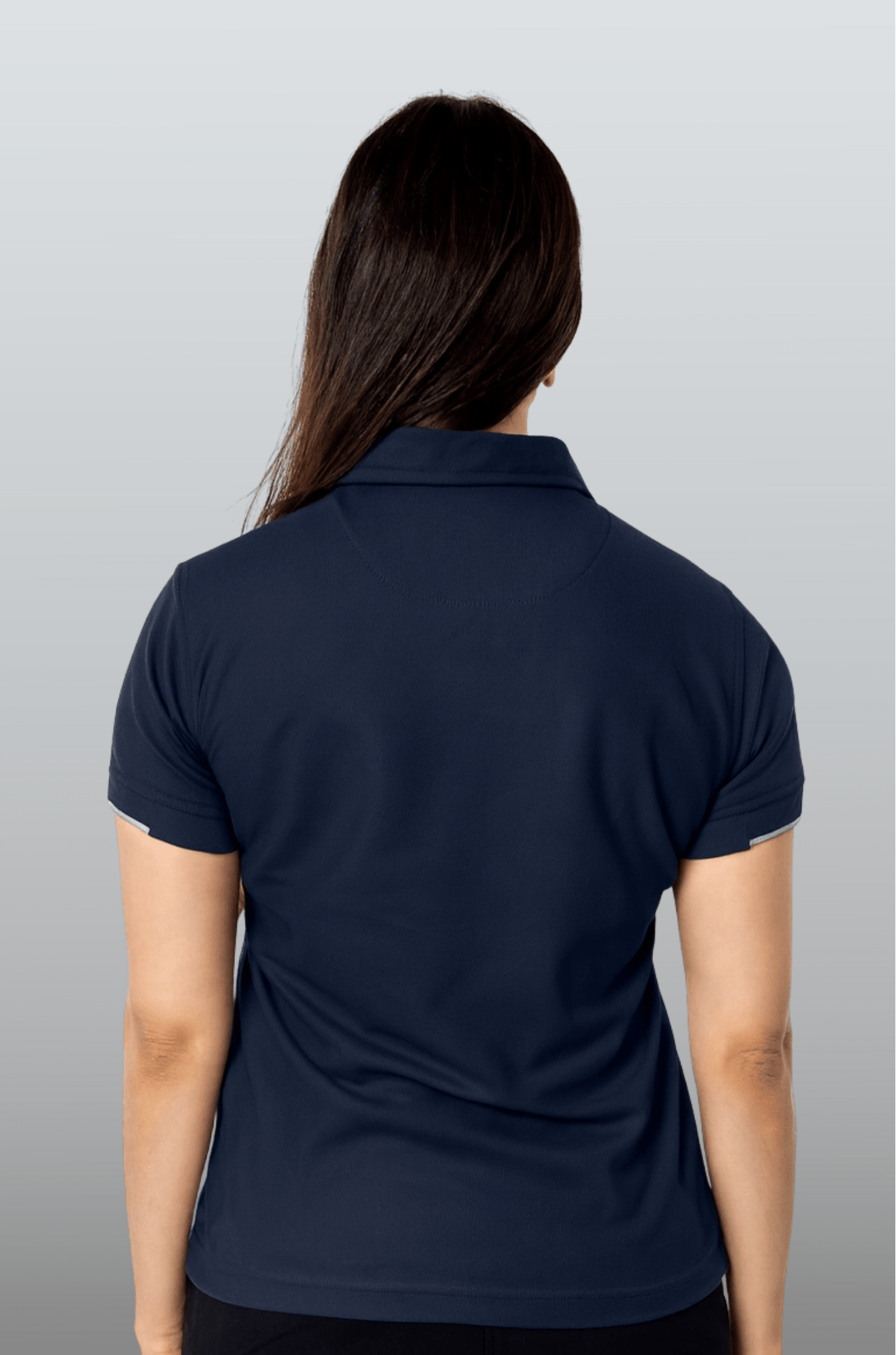 PLAYERA POLO SUSTENTABLE BILBAO MUJER #Color_Azul Marino