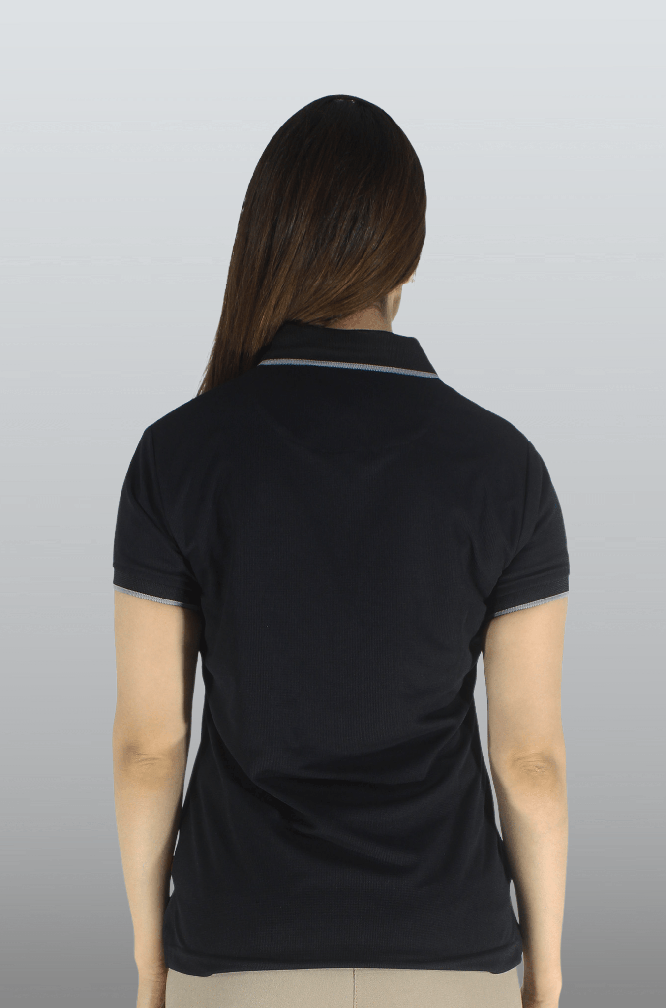 PLAYERA POLO DRY FIT ÁMSTERDAM MUJER #Color_Negro