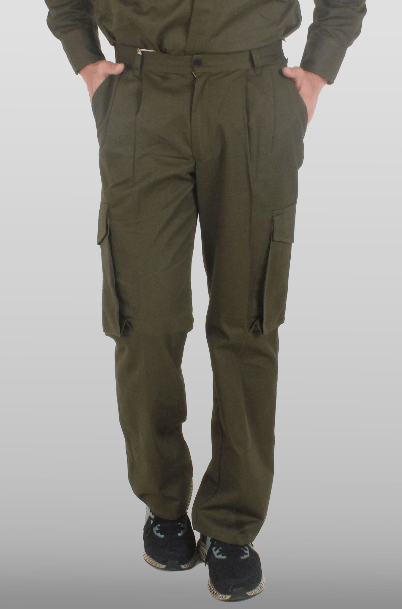 PANTALÓN INDUSTRIAL TIPO CARGO BANGKOK HOMBRE #Color_Verde Oliva